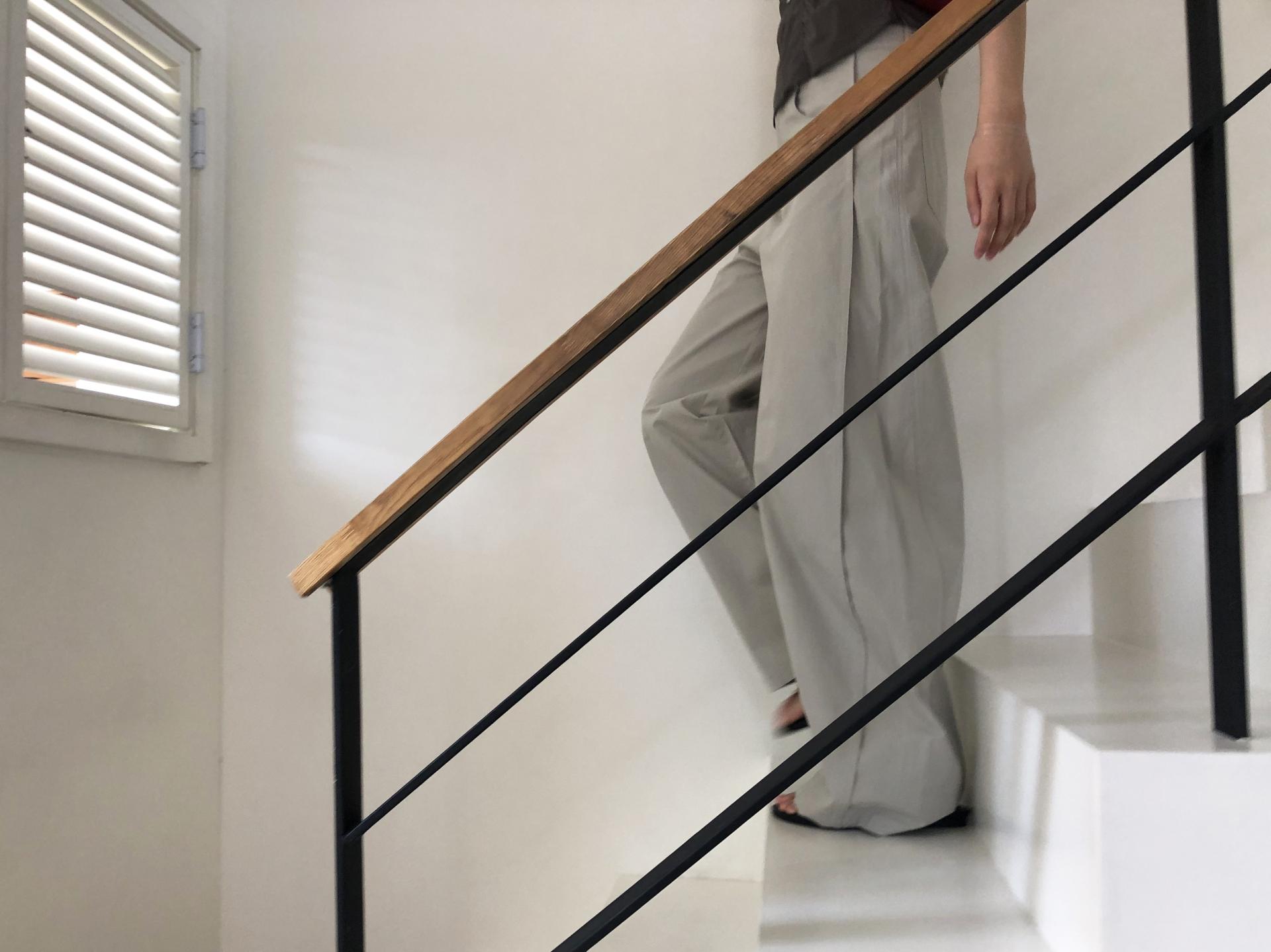 Line cotton pants