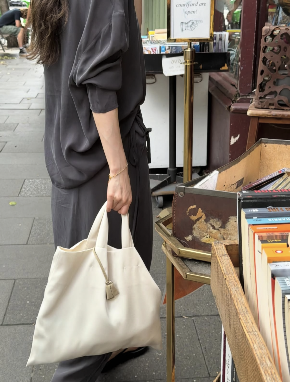 Satin tote bag