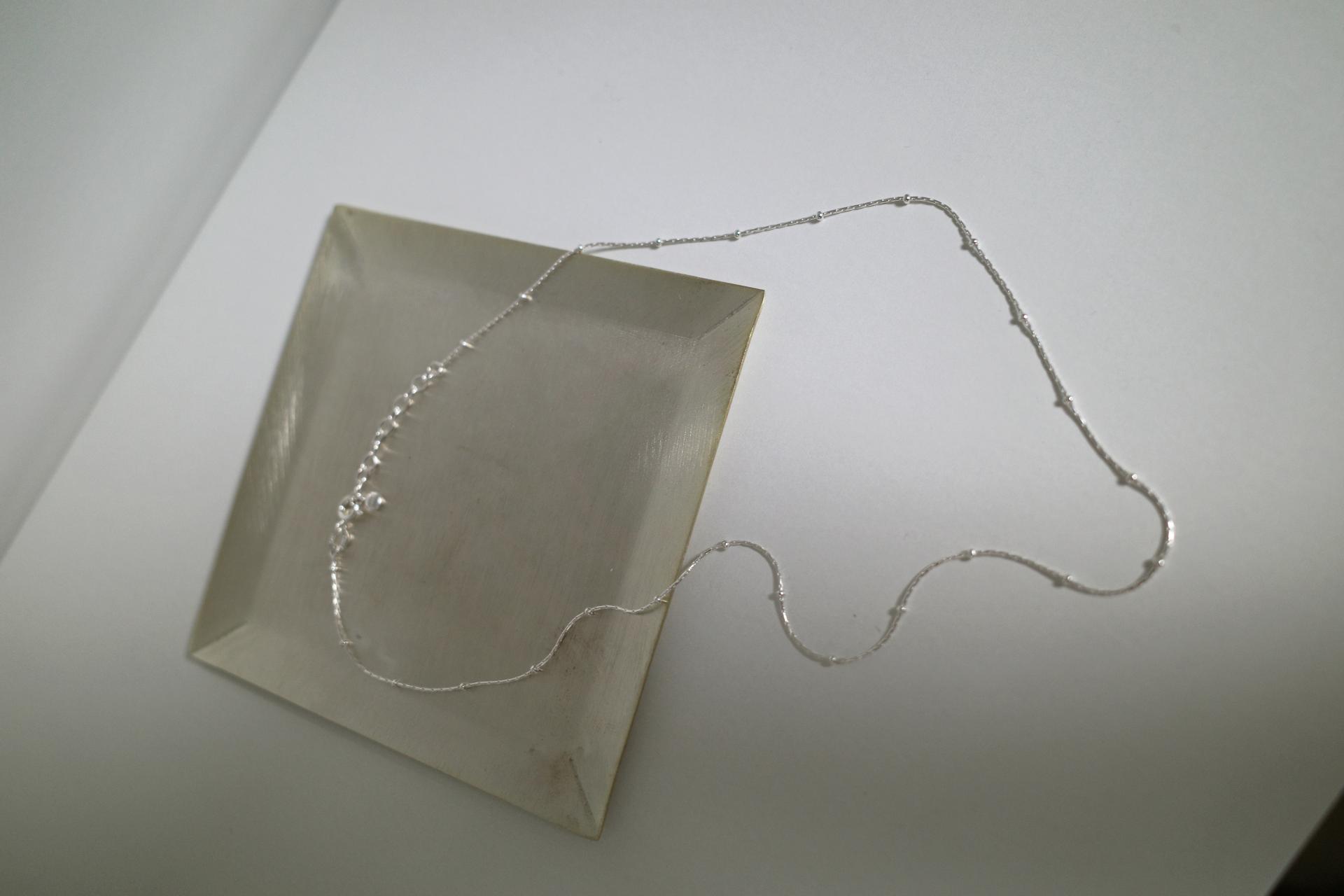 Silver ball necklace (925 silver)