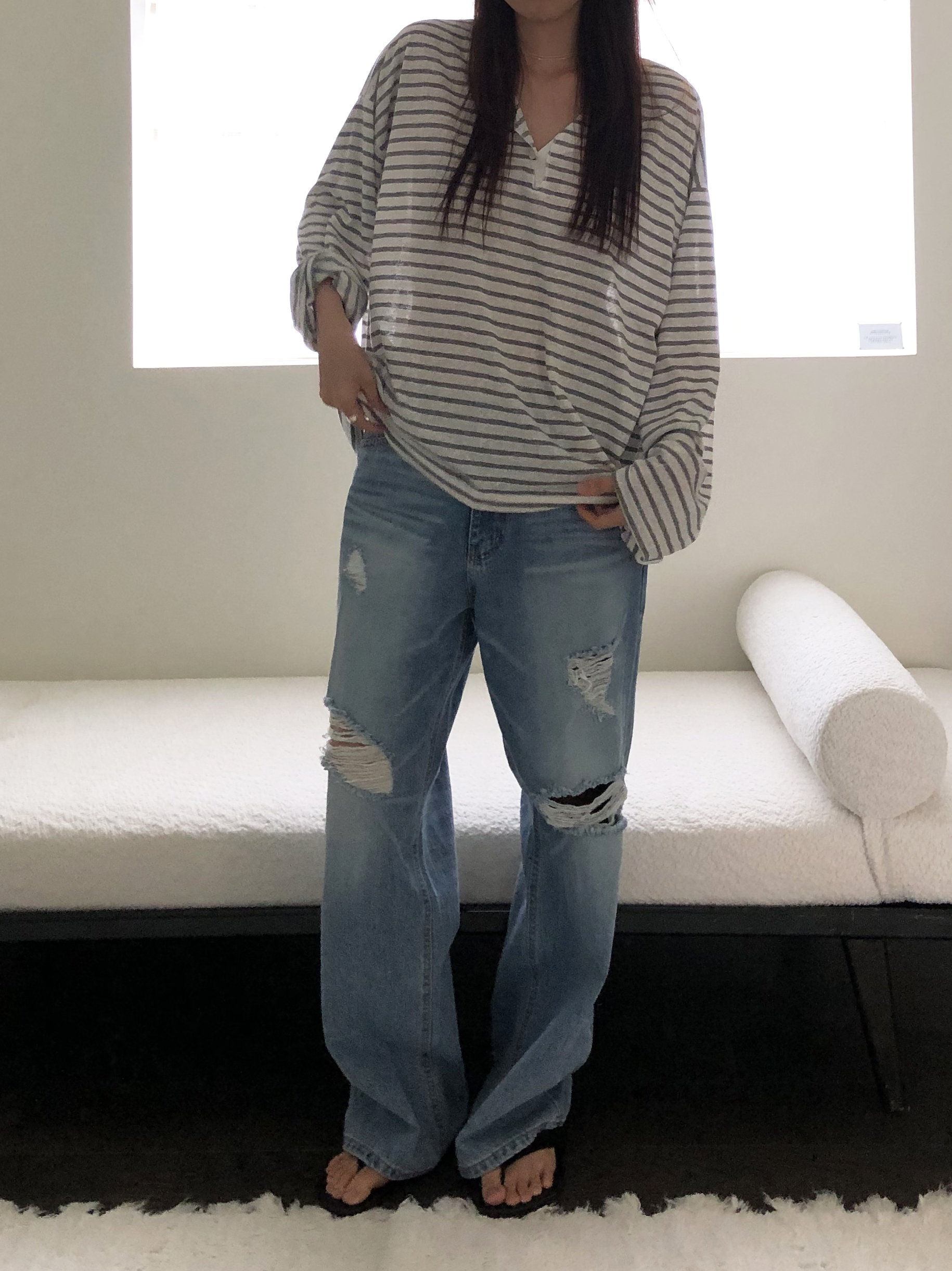 Loose stripe T