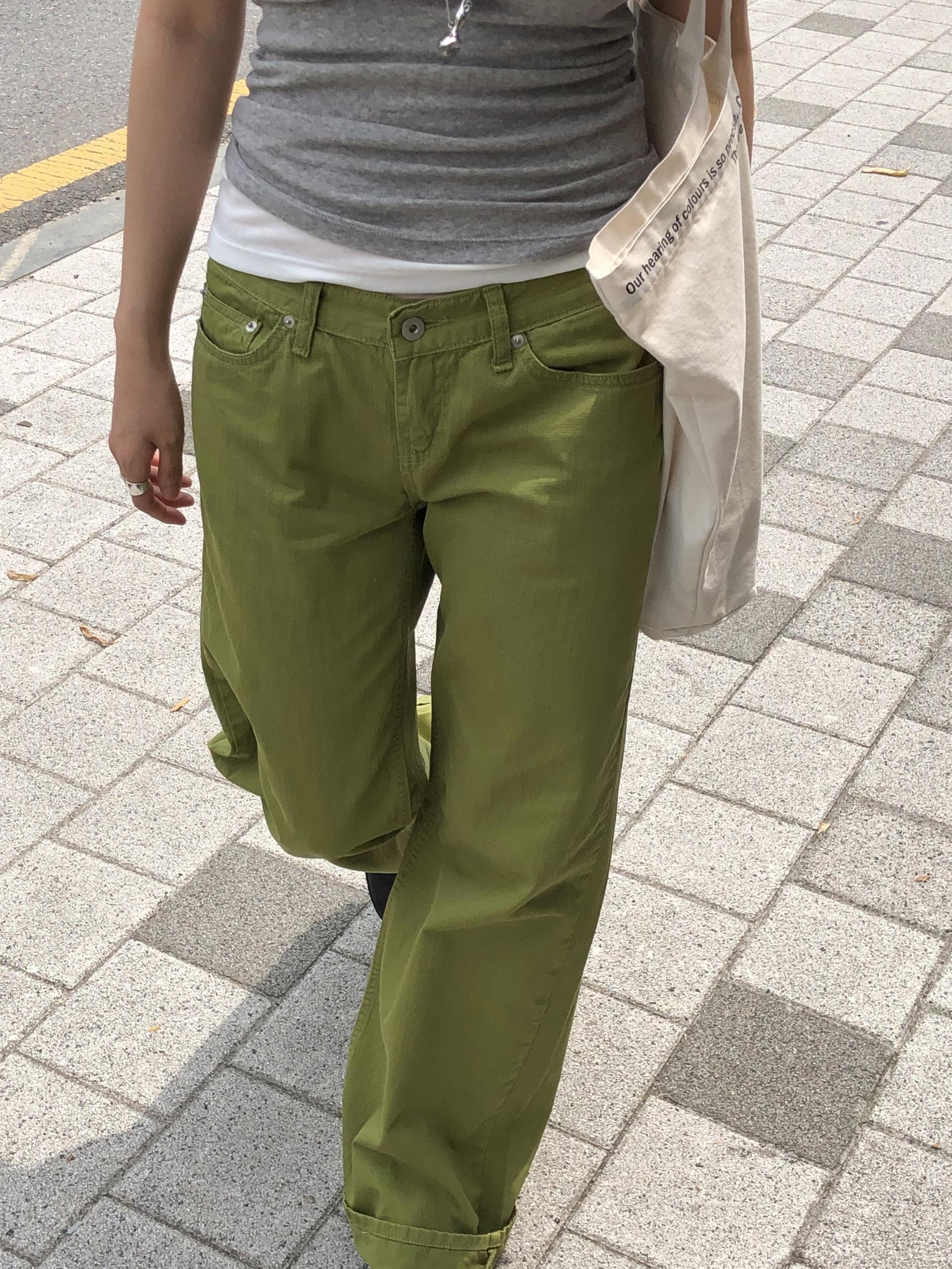 Matcha slub jean