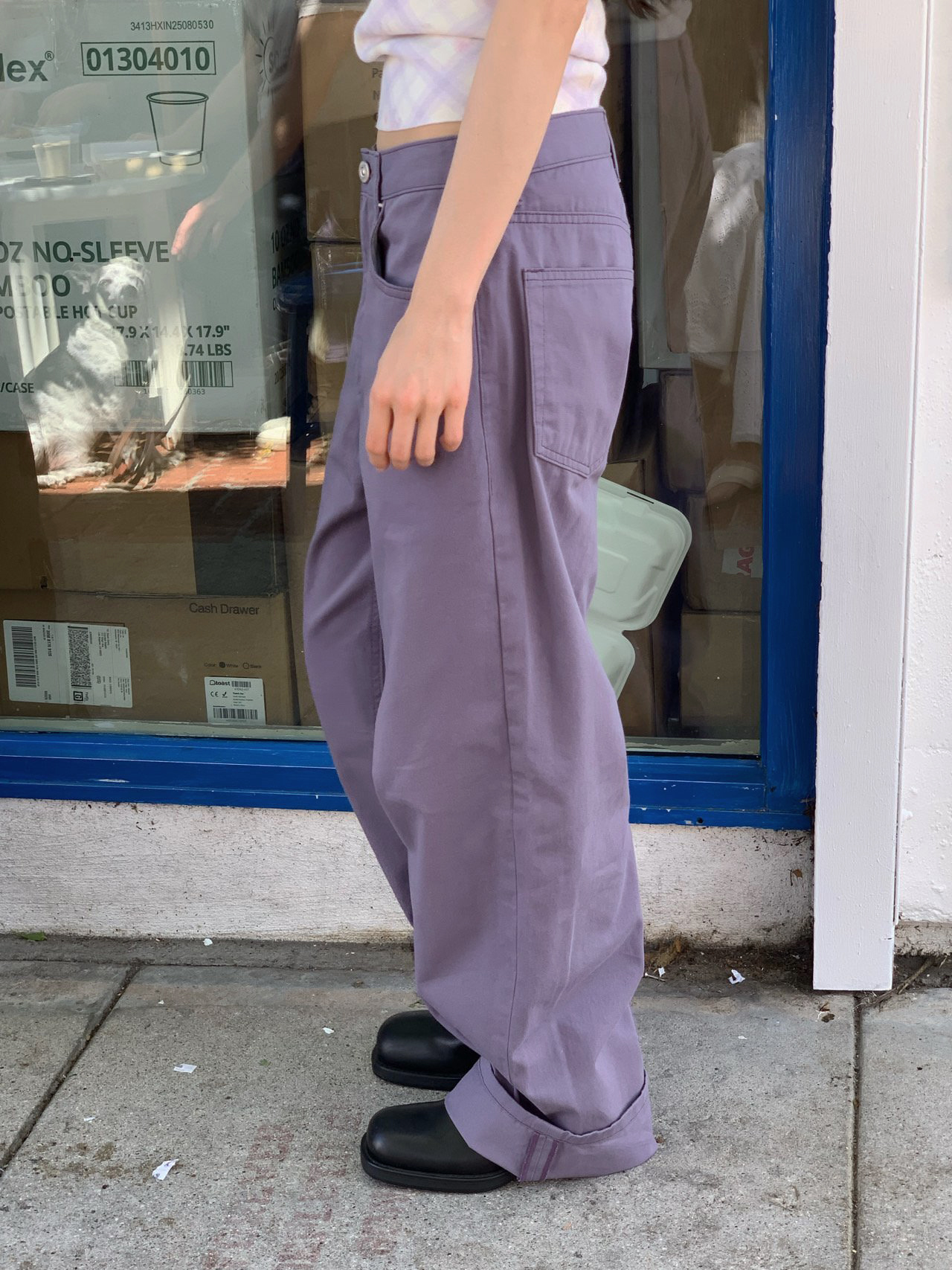 Log cotton denim