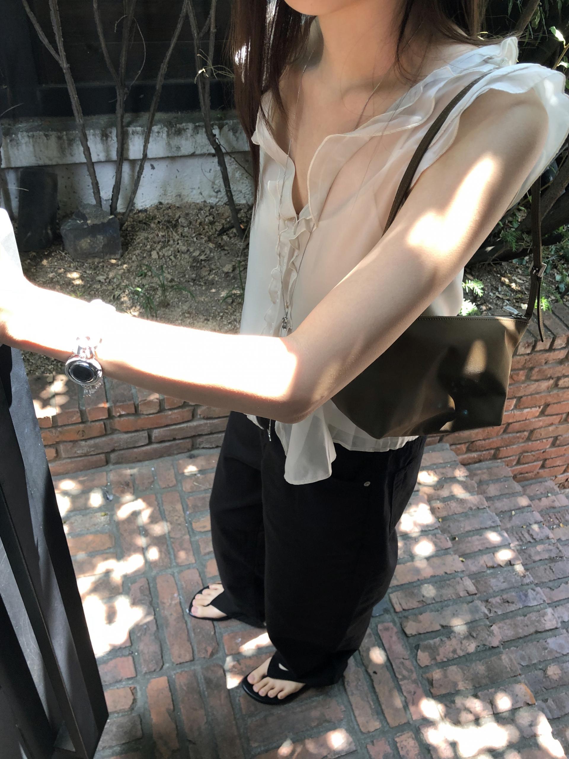 Peach blouse