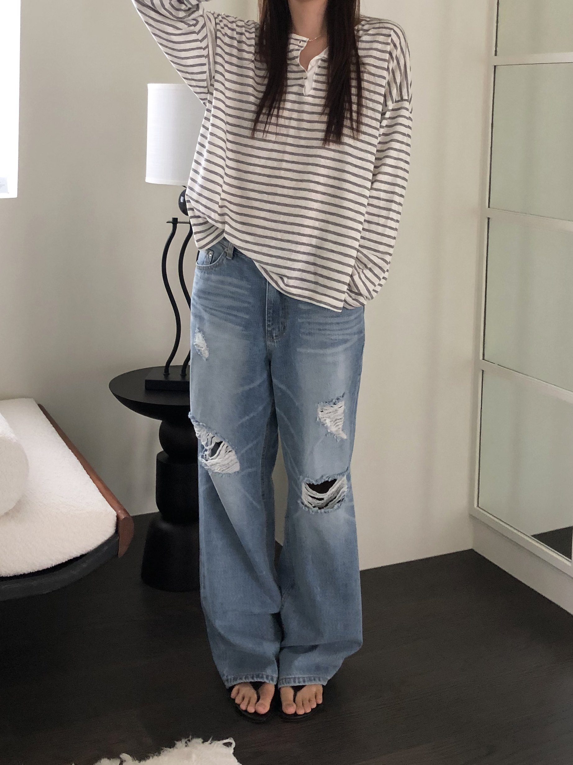 Raw overfit denim