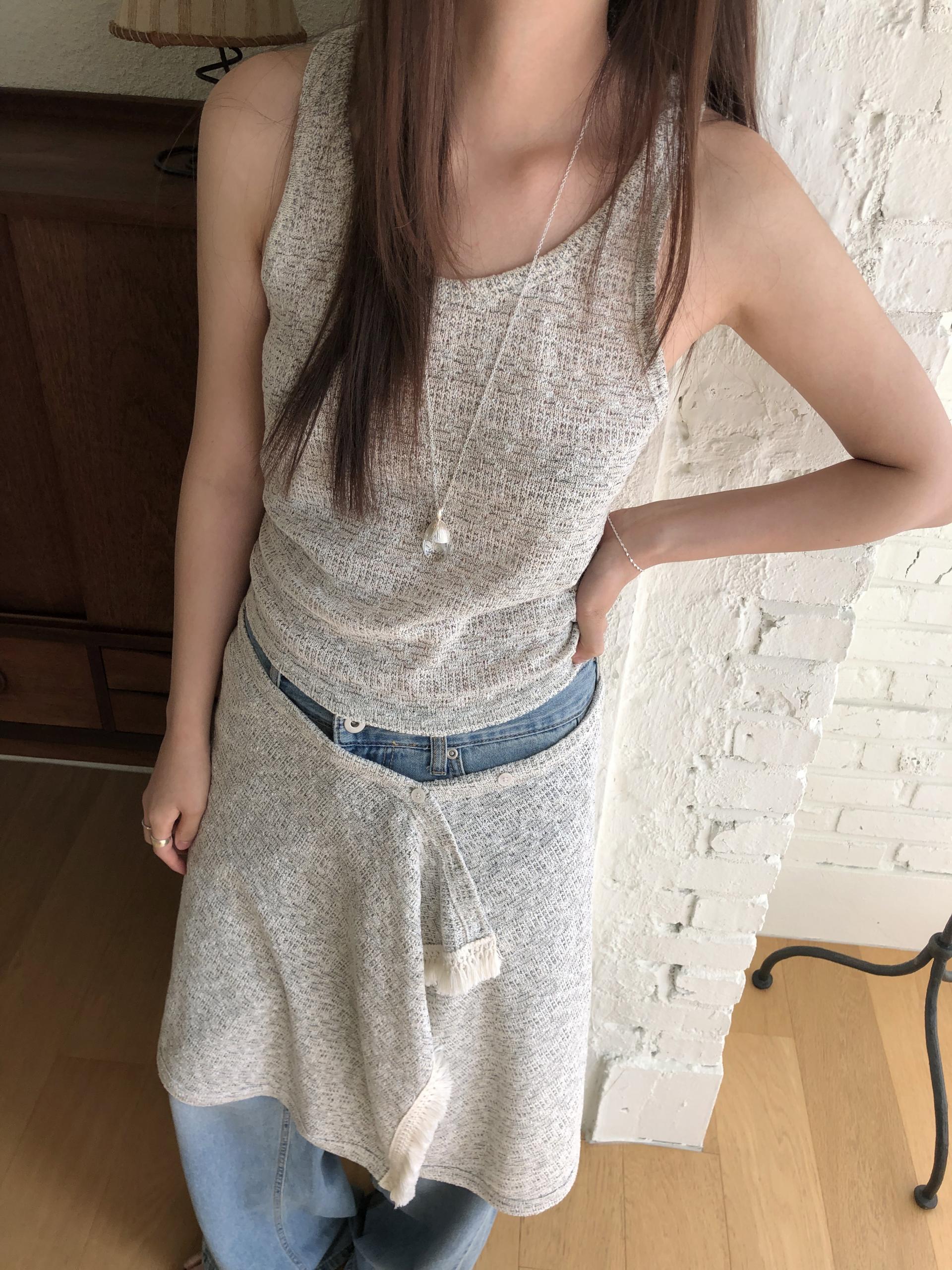Oat knit top