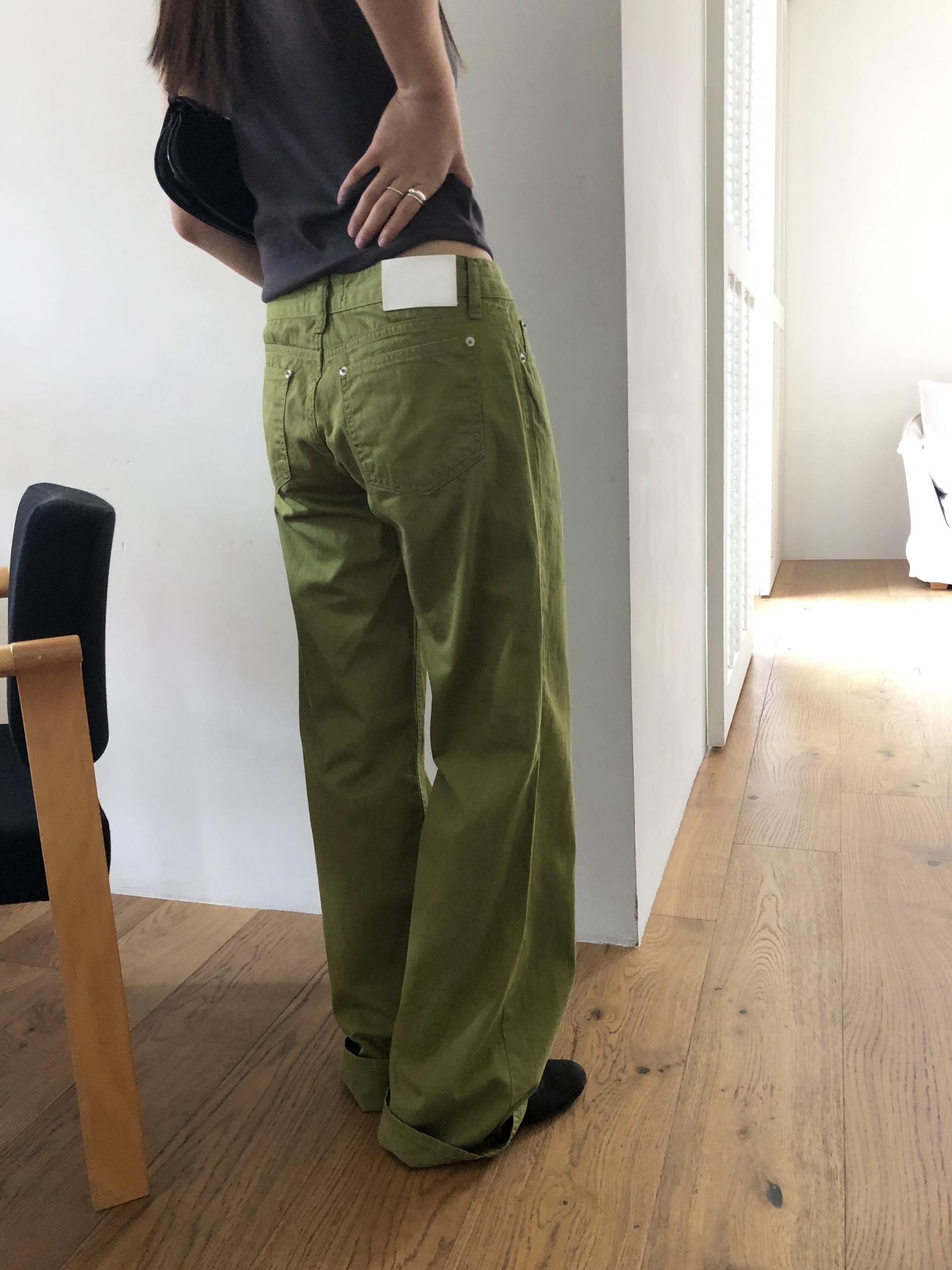 Matcha slub jean