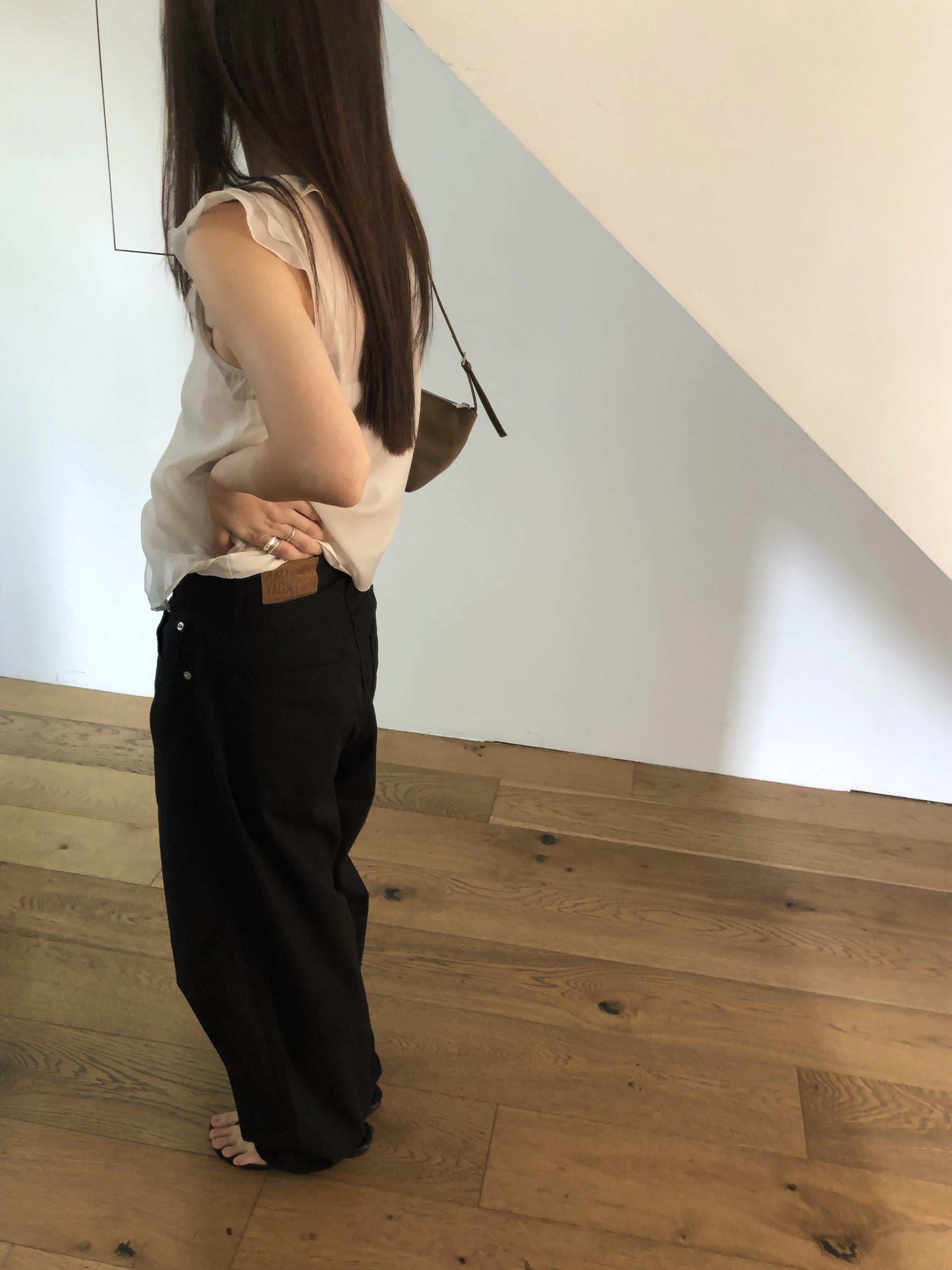 Peach blouse