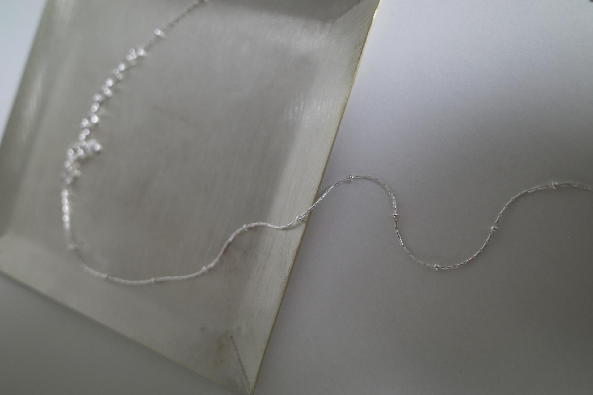 Silver ball necklace (925 silver)
