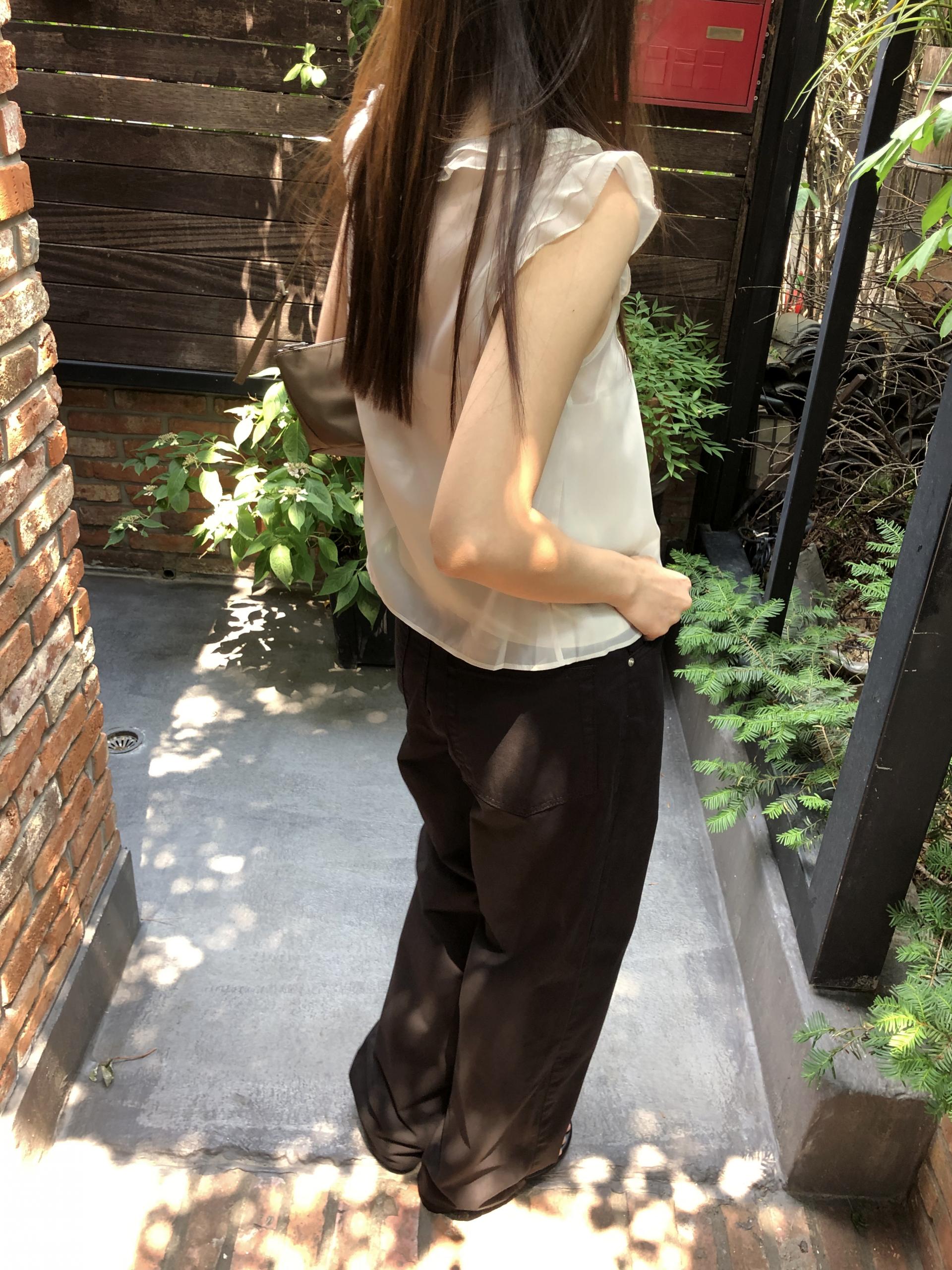 Peach blouse