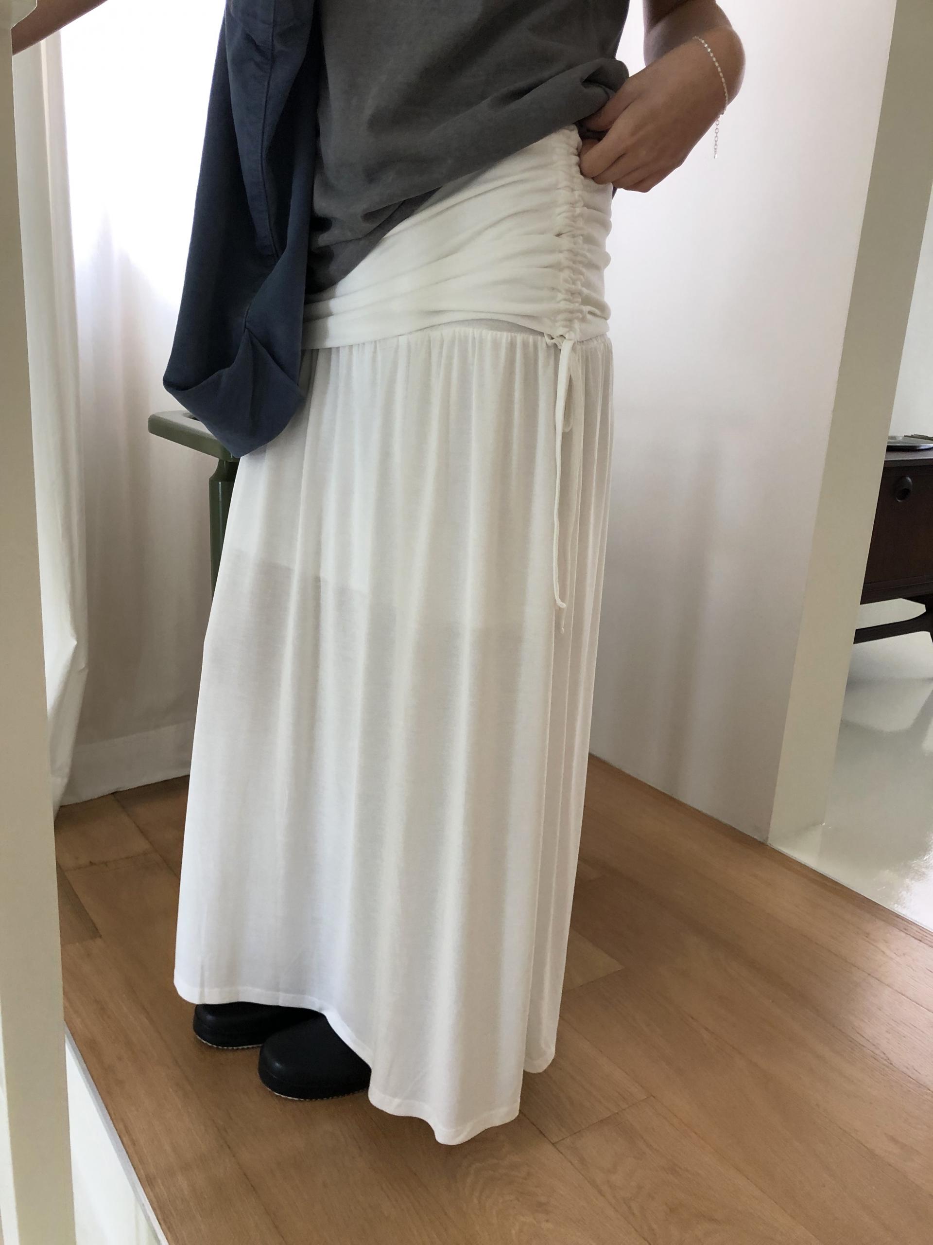 Modal shirring skirt