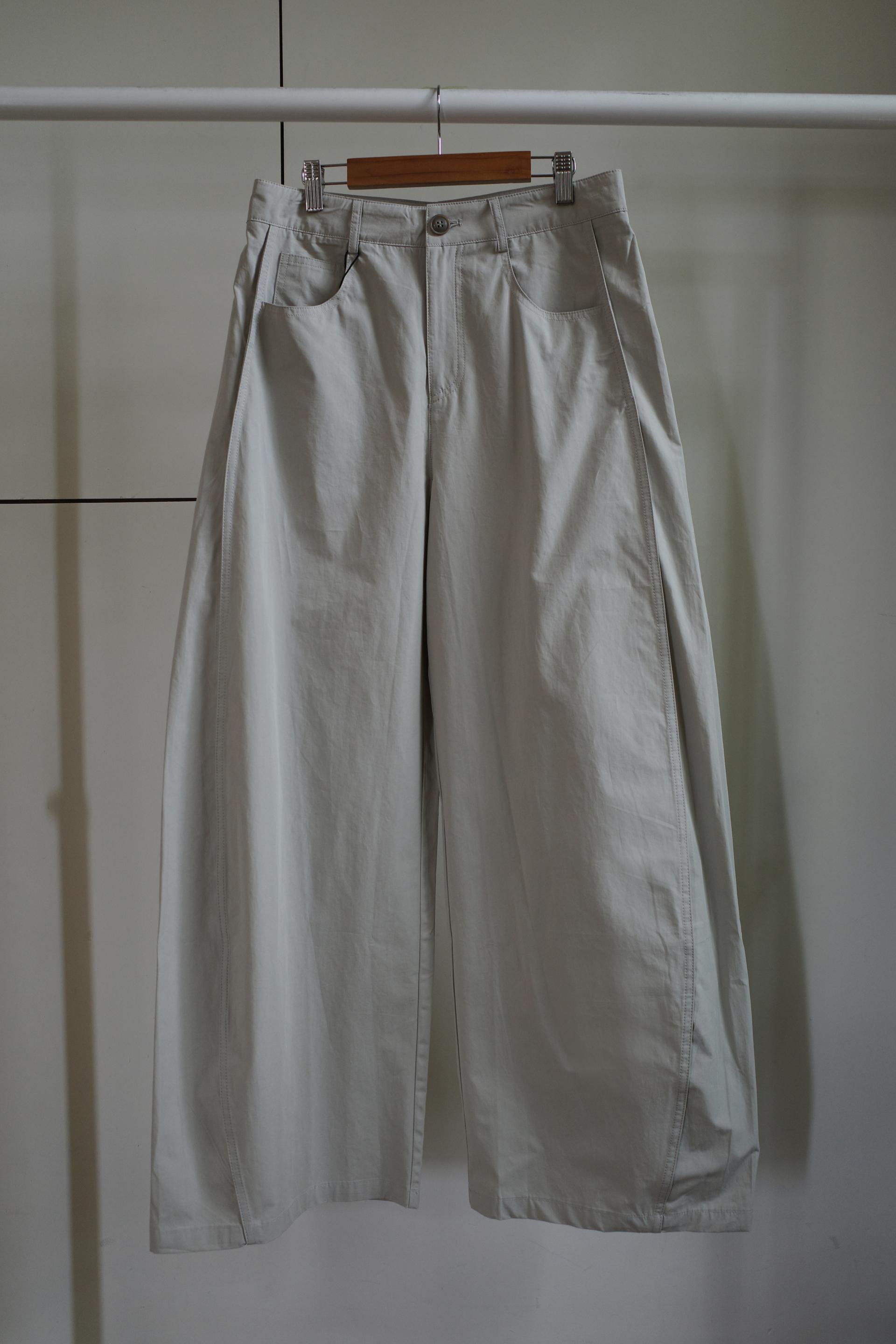 Line cotton pants