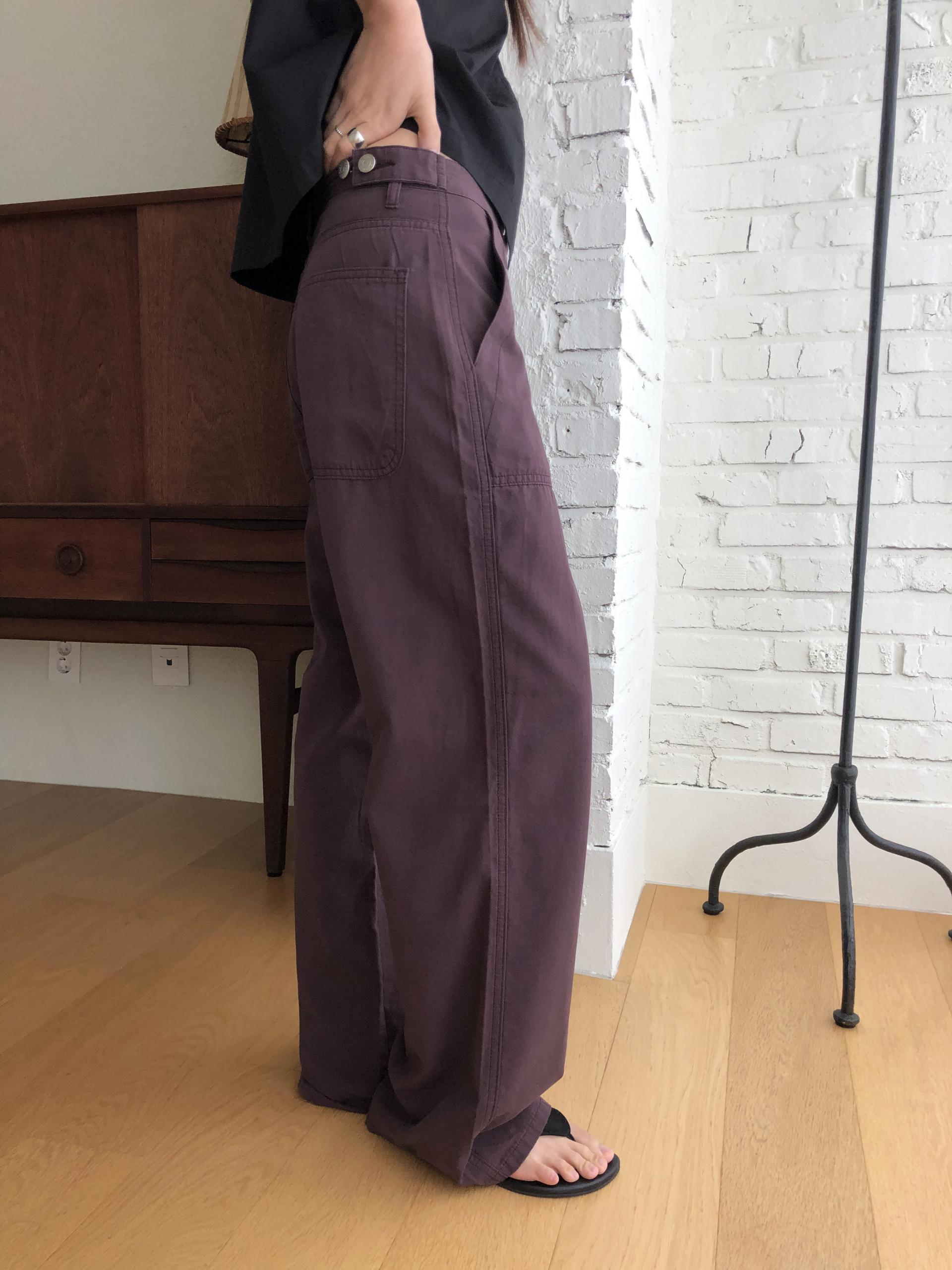 Mode buckle pants