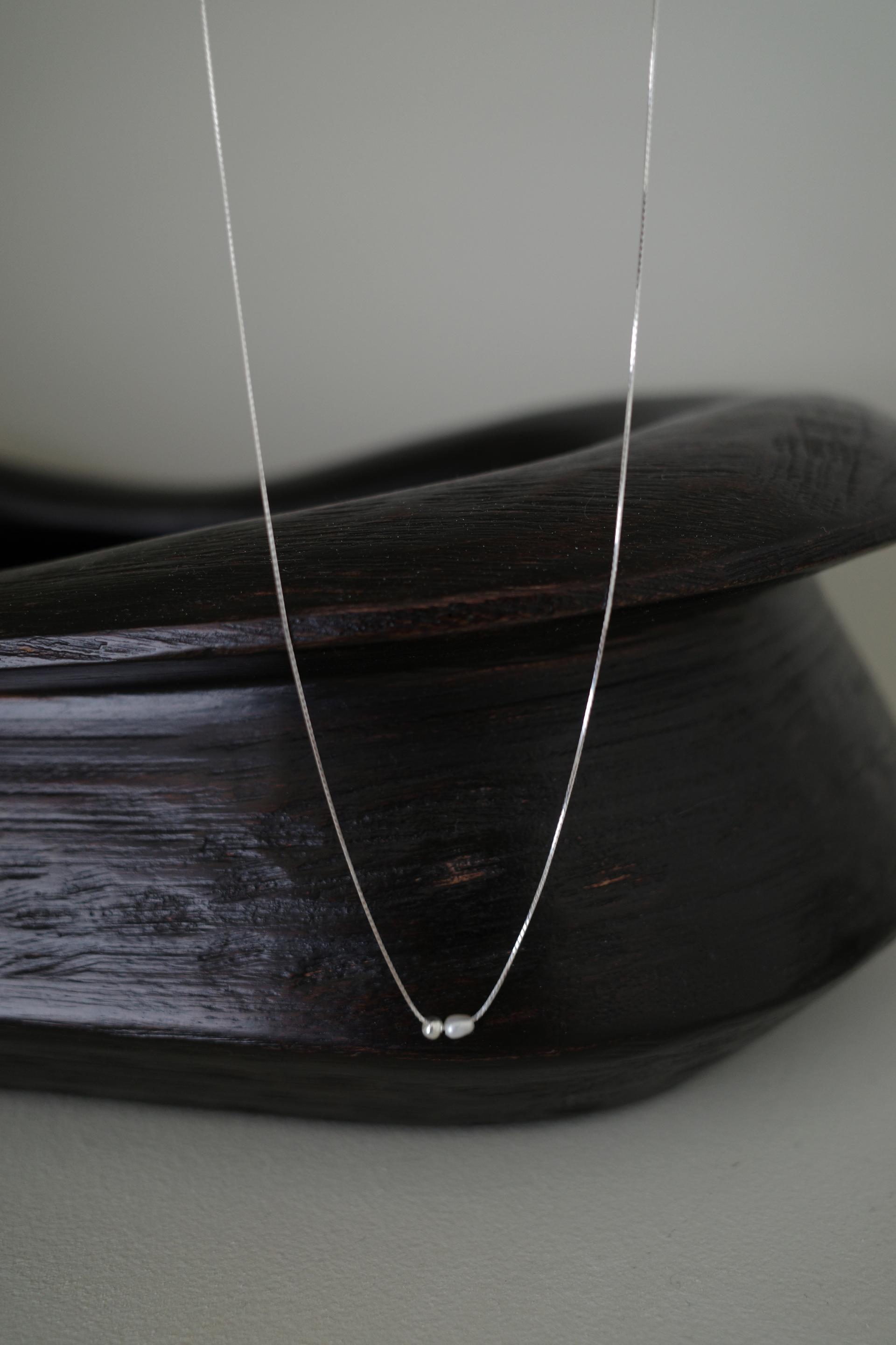 Pearl Dot necklace (925 silver)