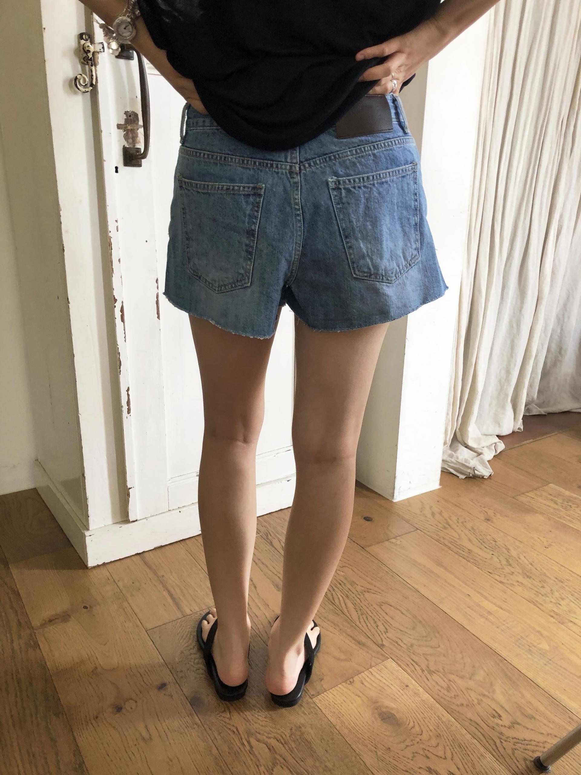 Blue short denim