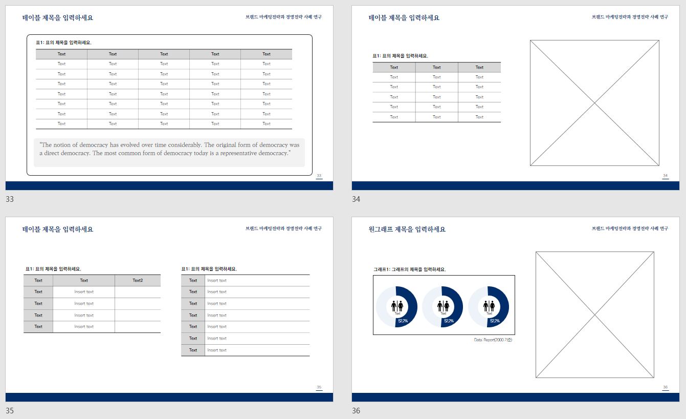 차분한 스타일 과제 발표 PPT