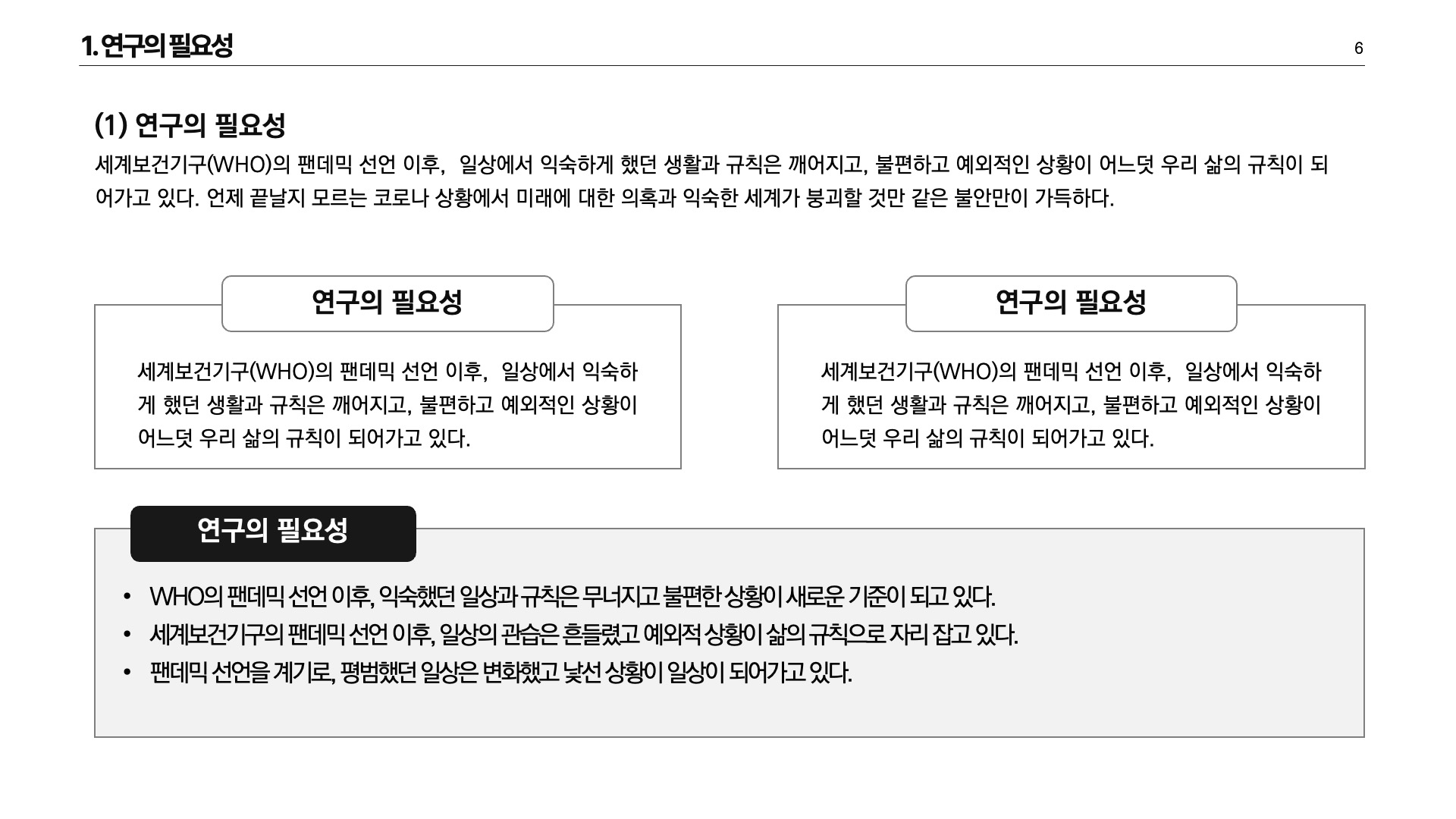 화이트 모던스타일 논문발표 PPT 템플릿 30매