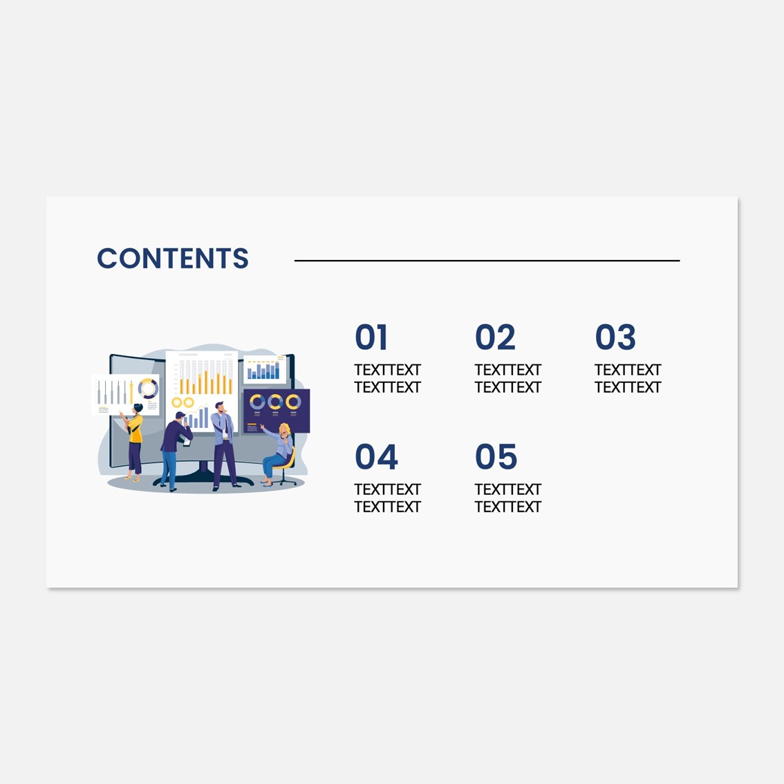 PPT 목차 디자인 무료 예제 4종 : 파워포인트 소스