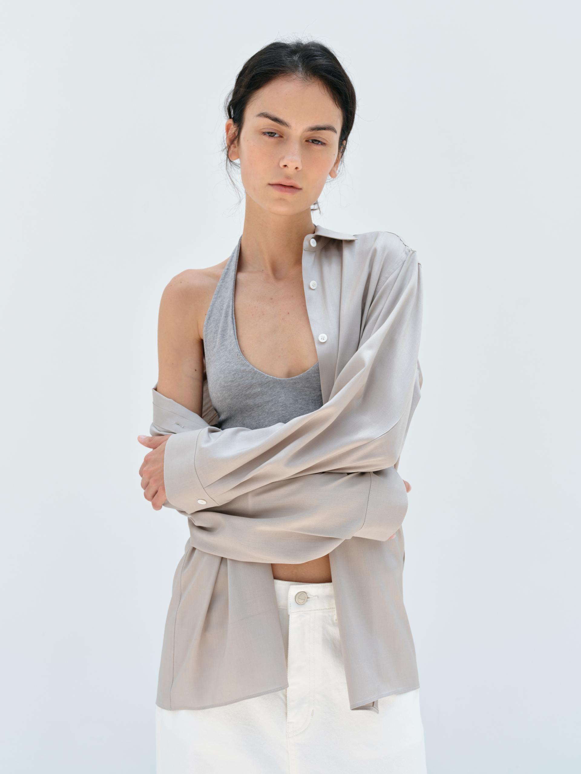 Fuji Silk Shirts · Ash
