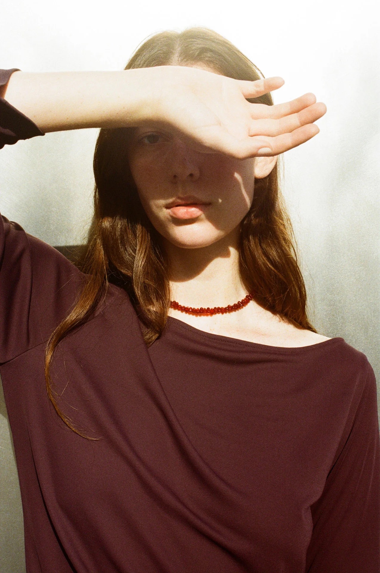 Caillou Necklace · Grenat