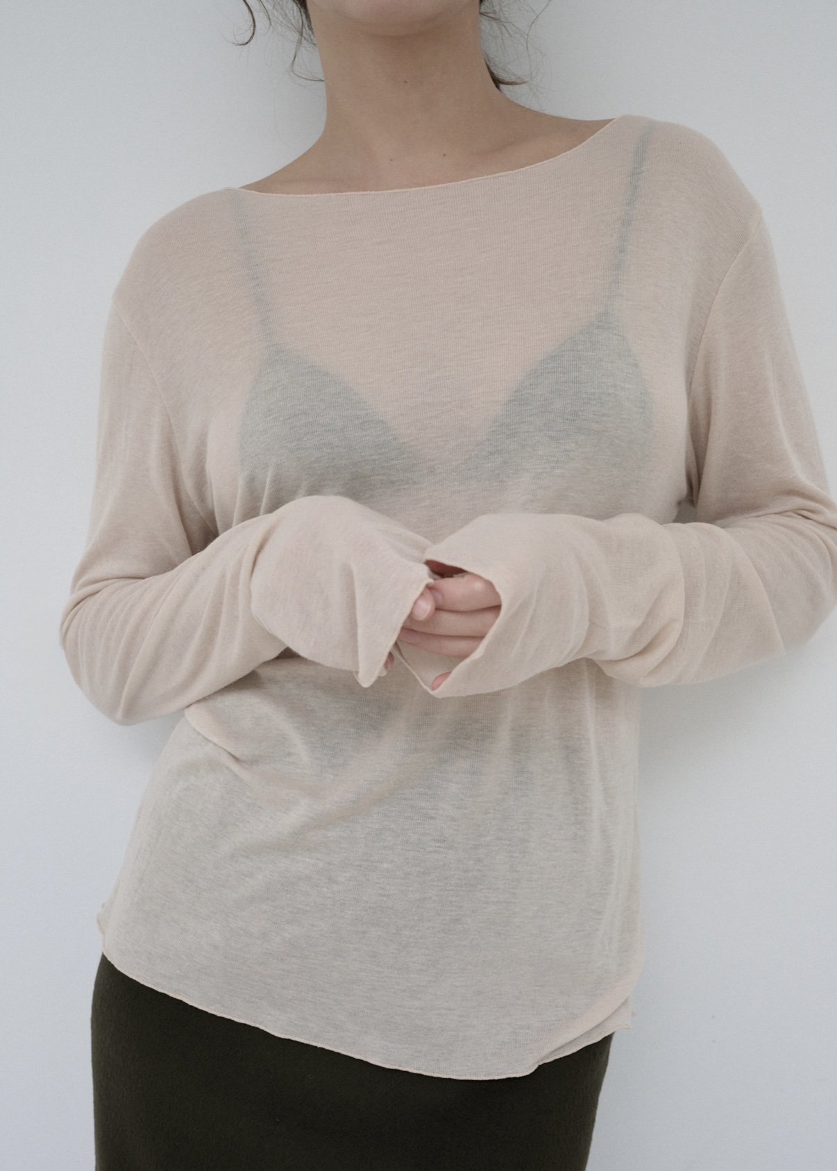 Tencel Long Sleeve · Nude