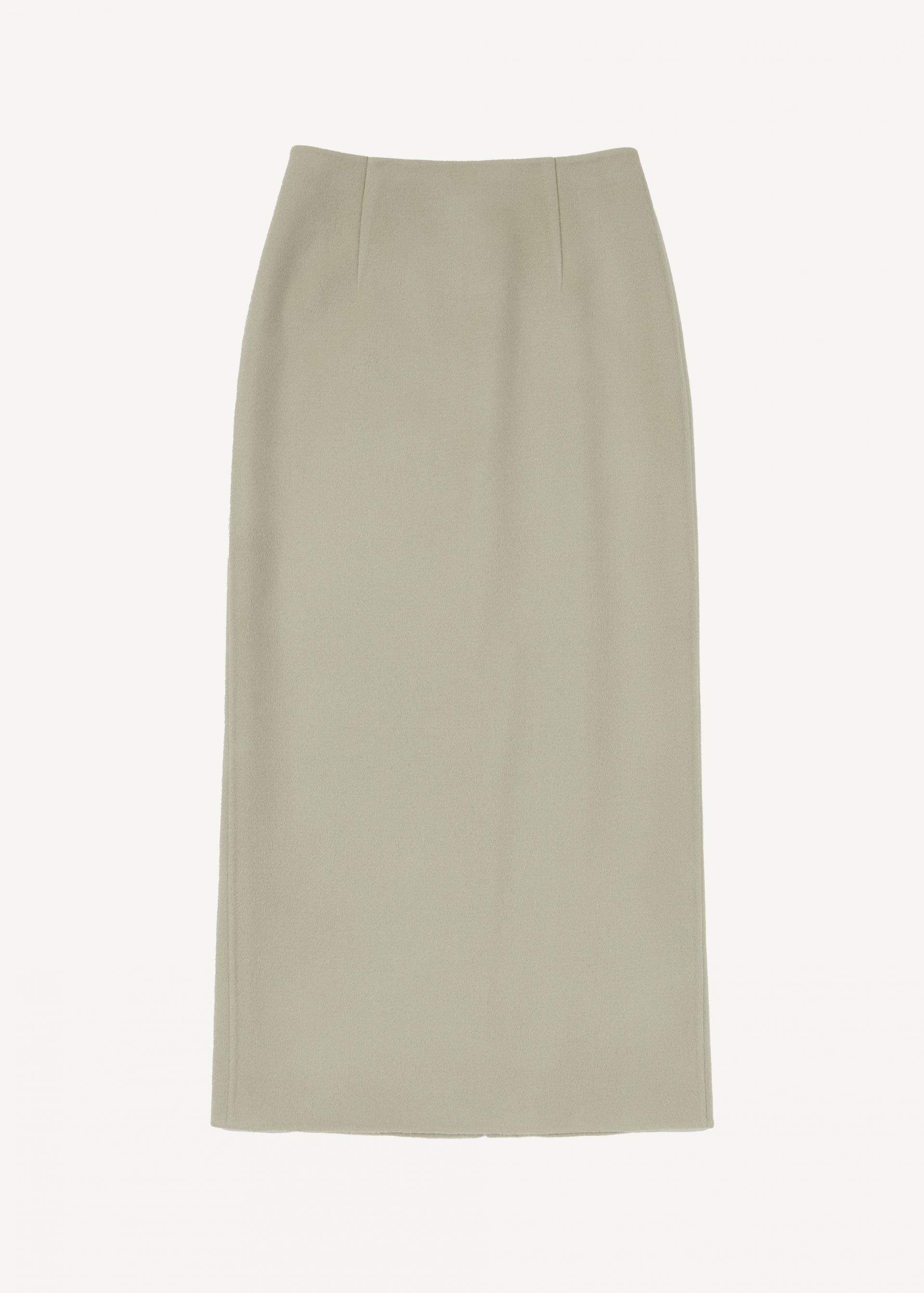 Cashmere maxi skirt ·Sand