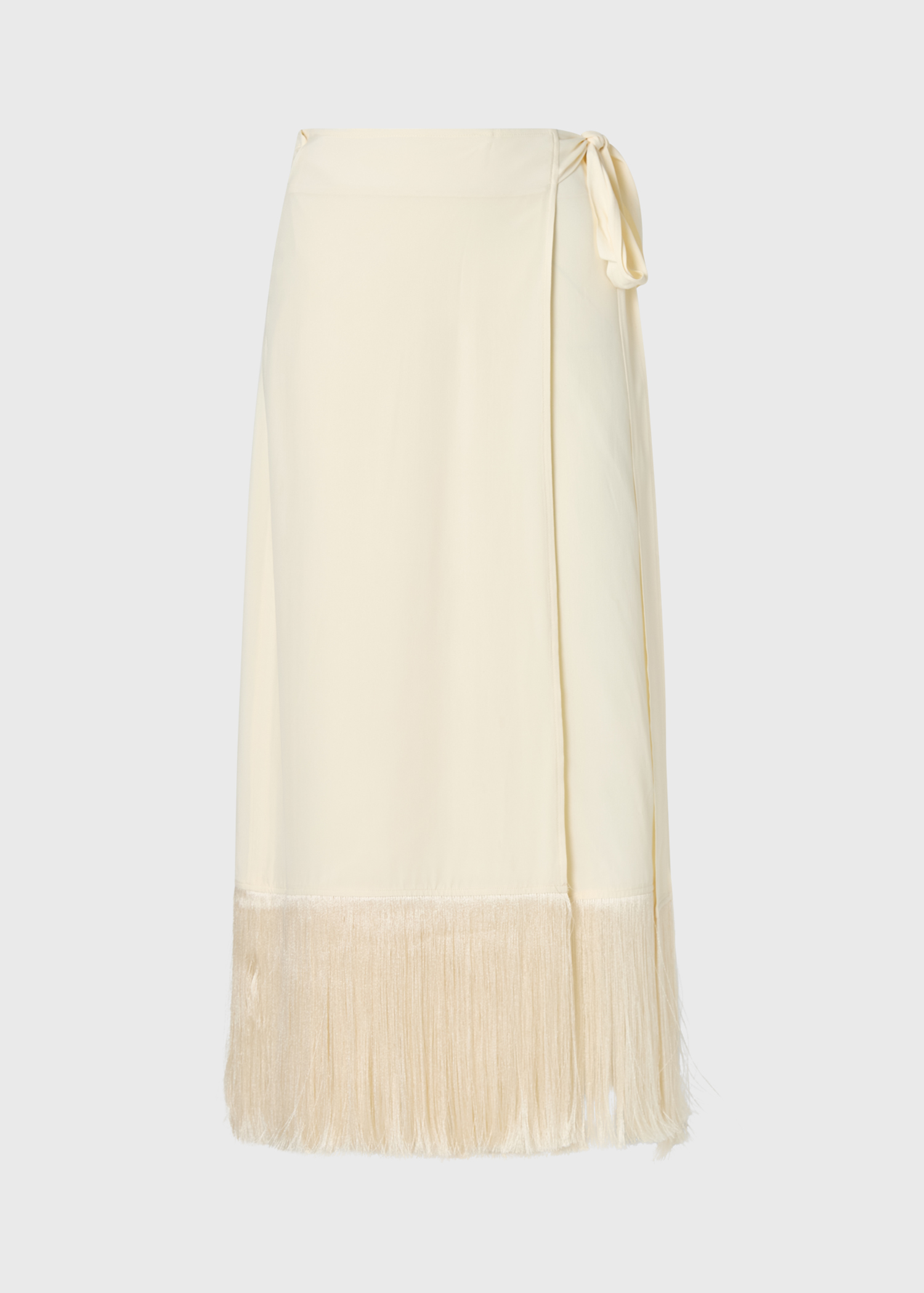 Dean Fringe Wrap Skirt · Sand