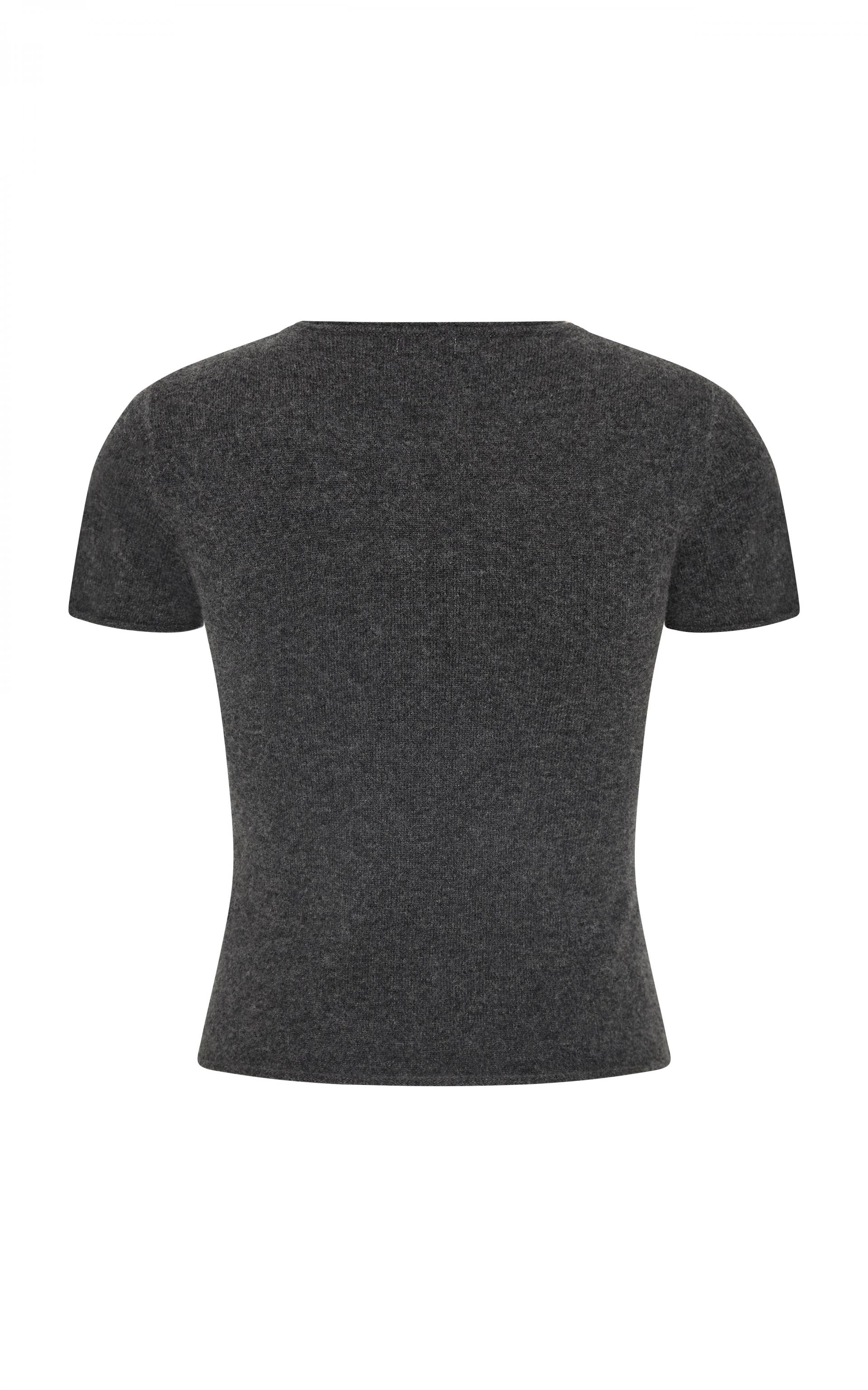 Fine Merino Wool Baby Tee · Charcoal Melange