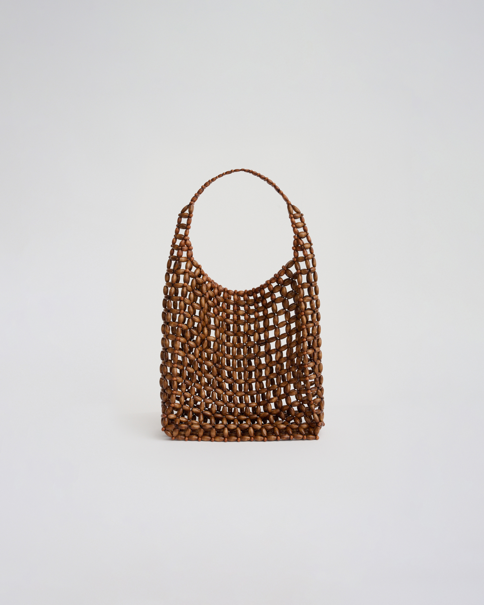 Jean Beaded Shoulder · Caramel
