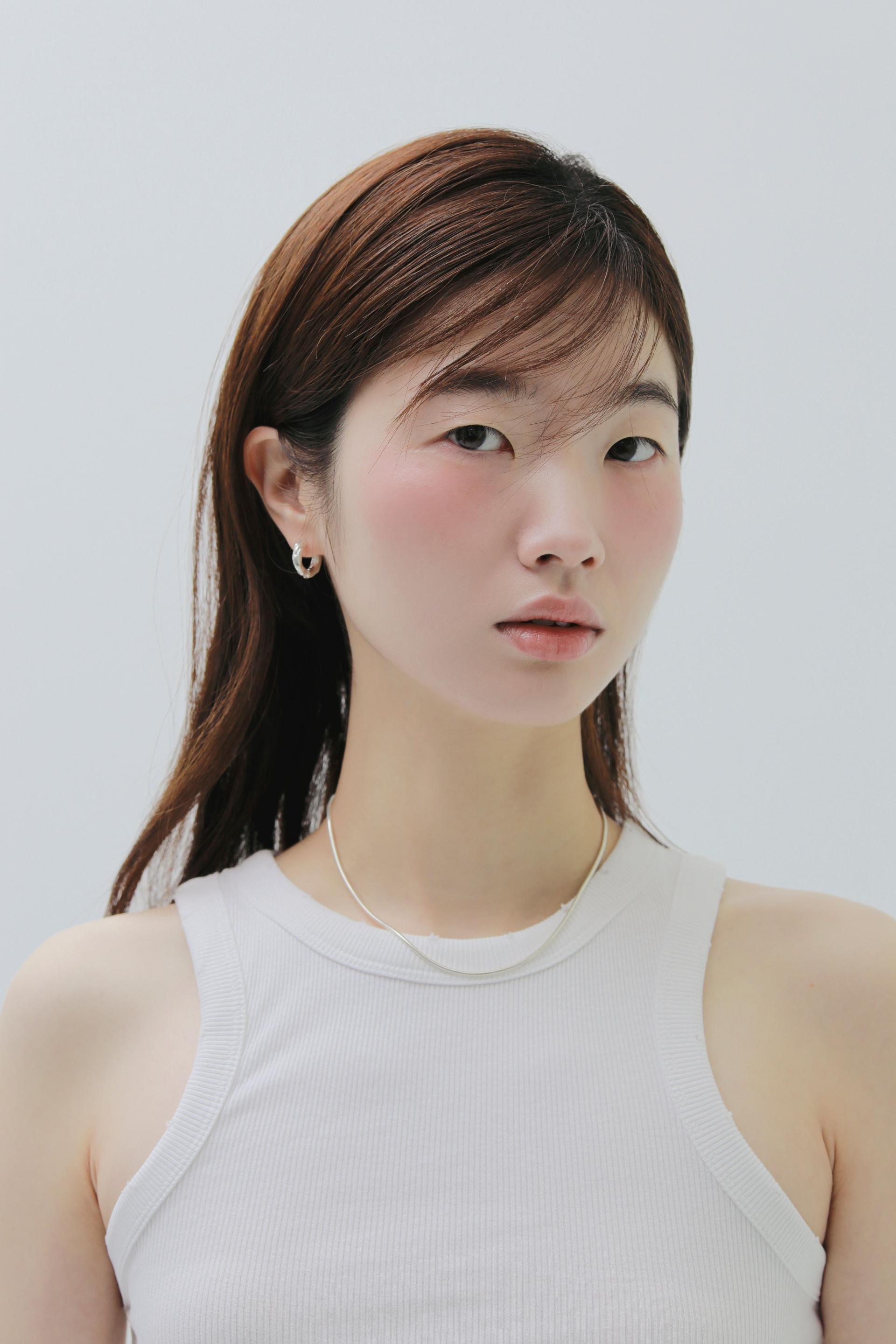 Textured hoop earring