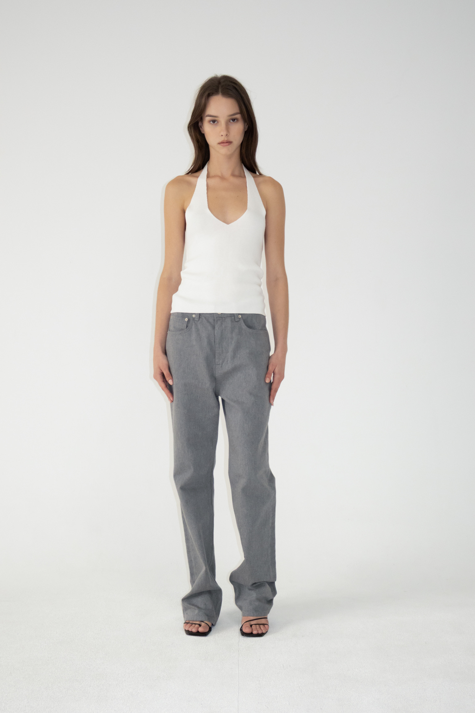 Grey High Waist Jean