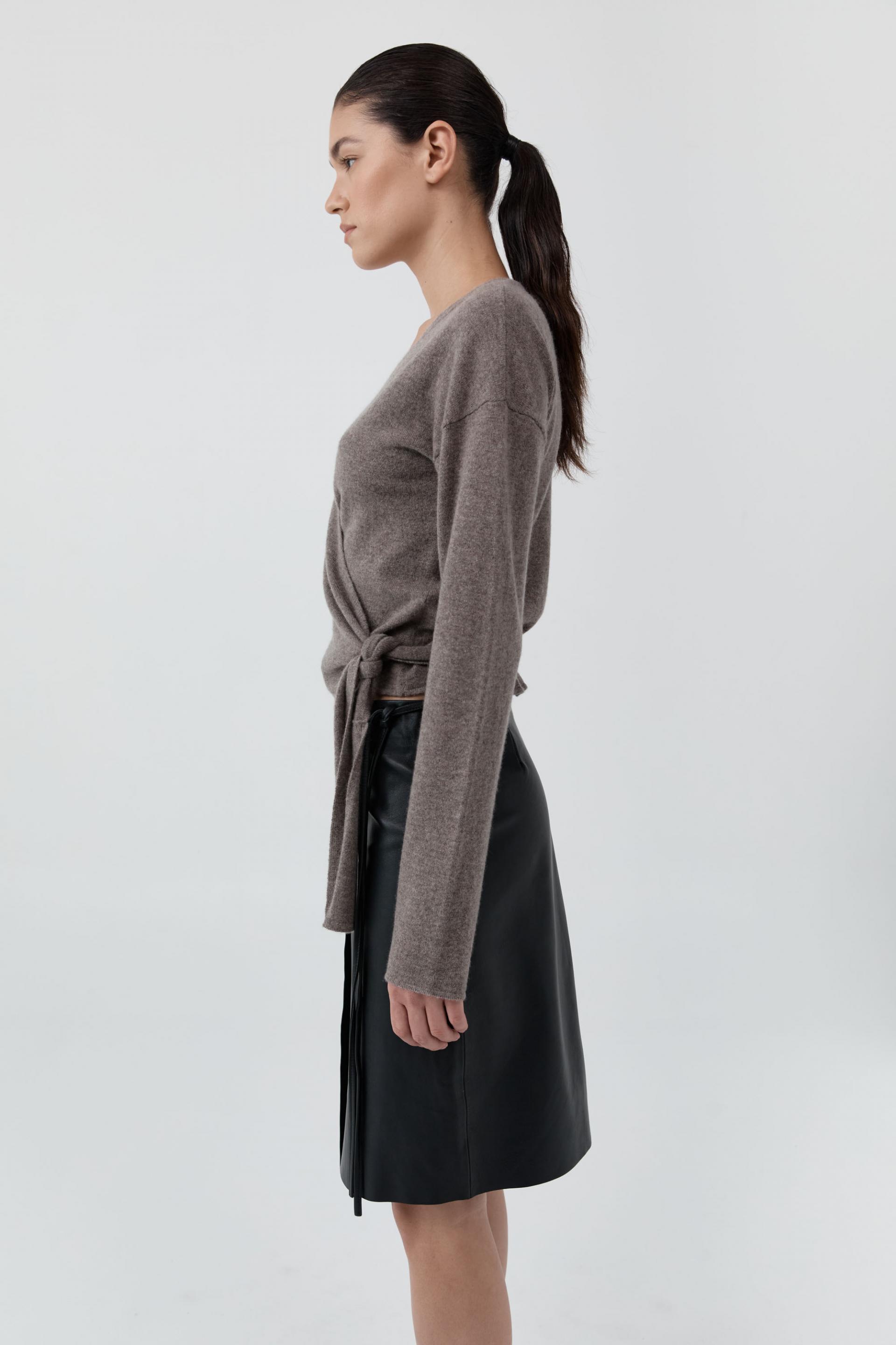 Cashmere Wrap Cardigan · Vapor