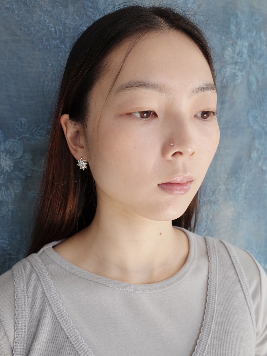 Sun Spiral Stud Earrings