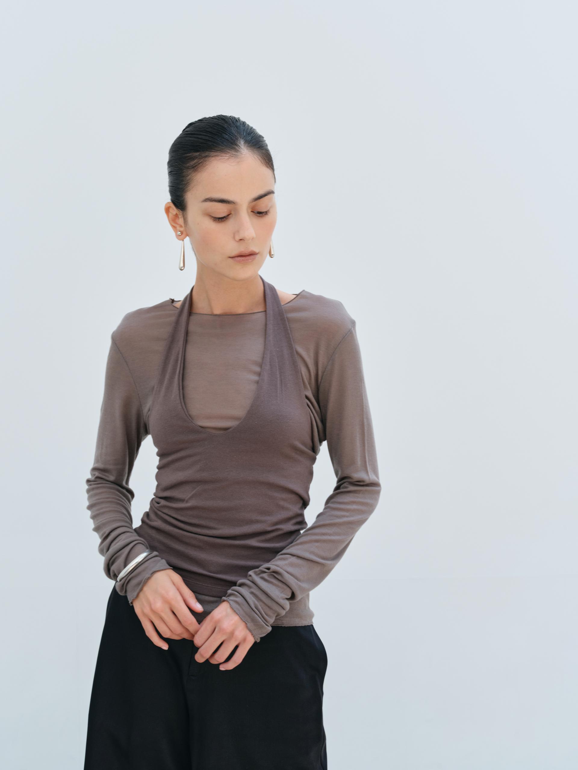 Tencel Long Sleeve · Taupe