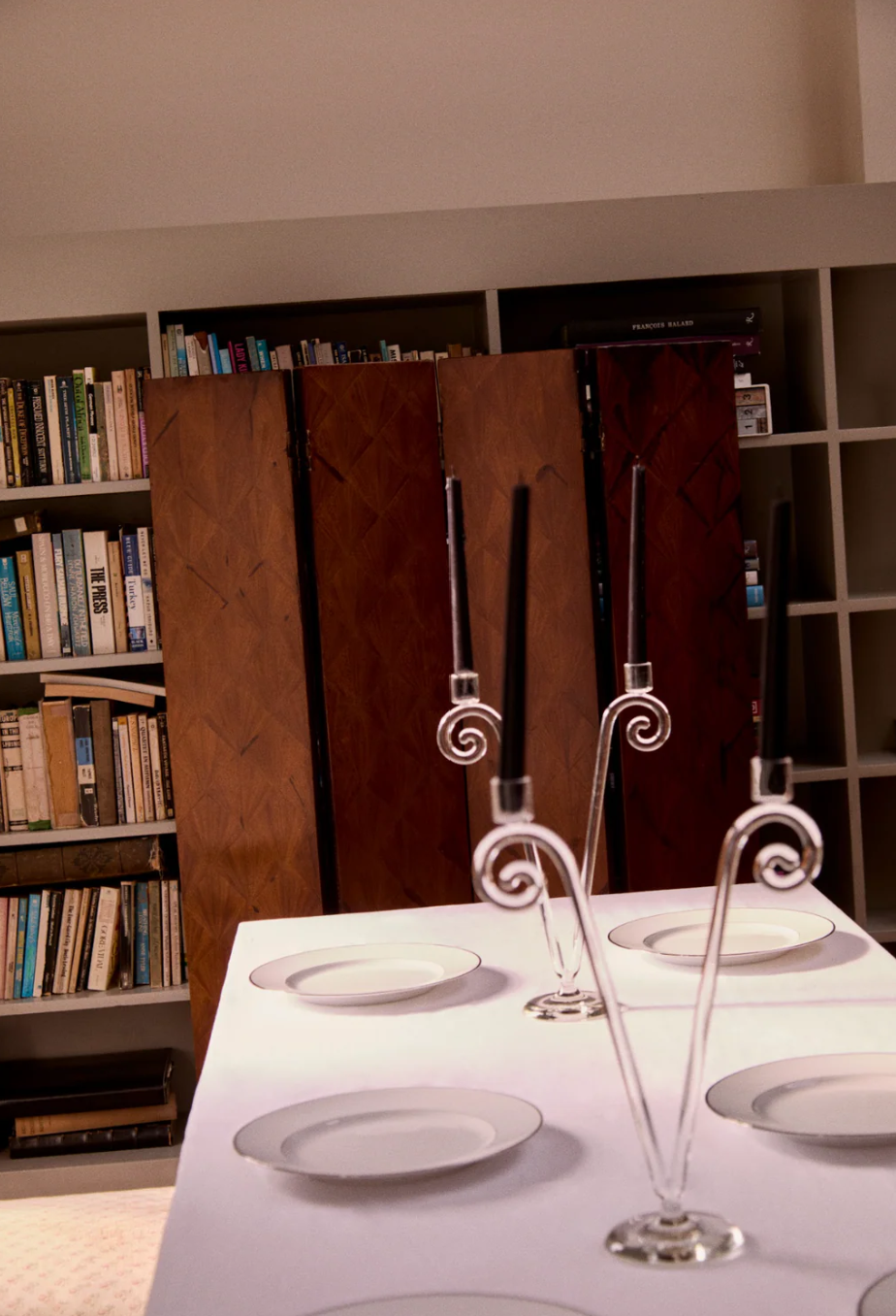 Double Stem Spiral Candleholder