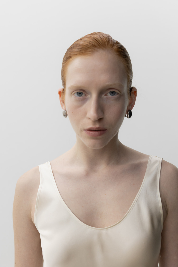 Carrie Silk Dress · Cream