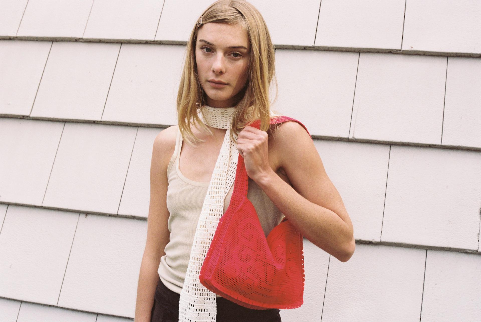 The Fountain Crochet Bag · Ruby