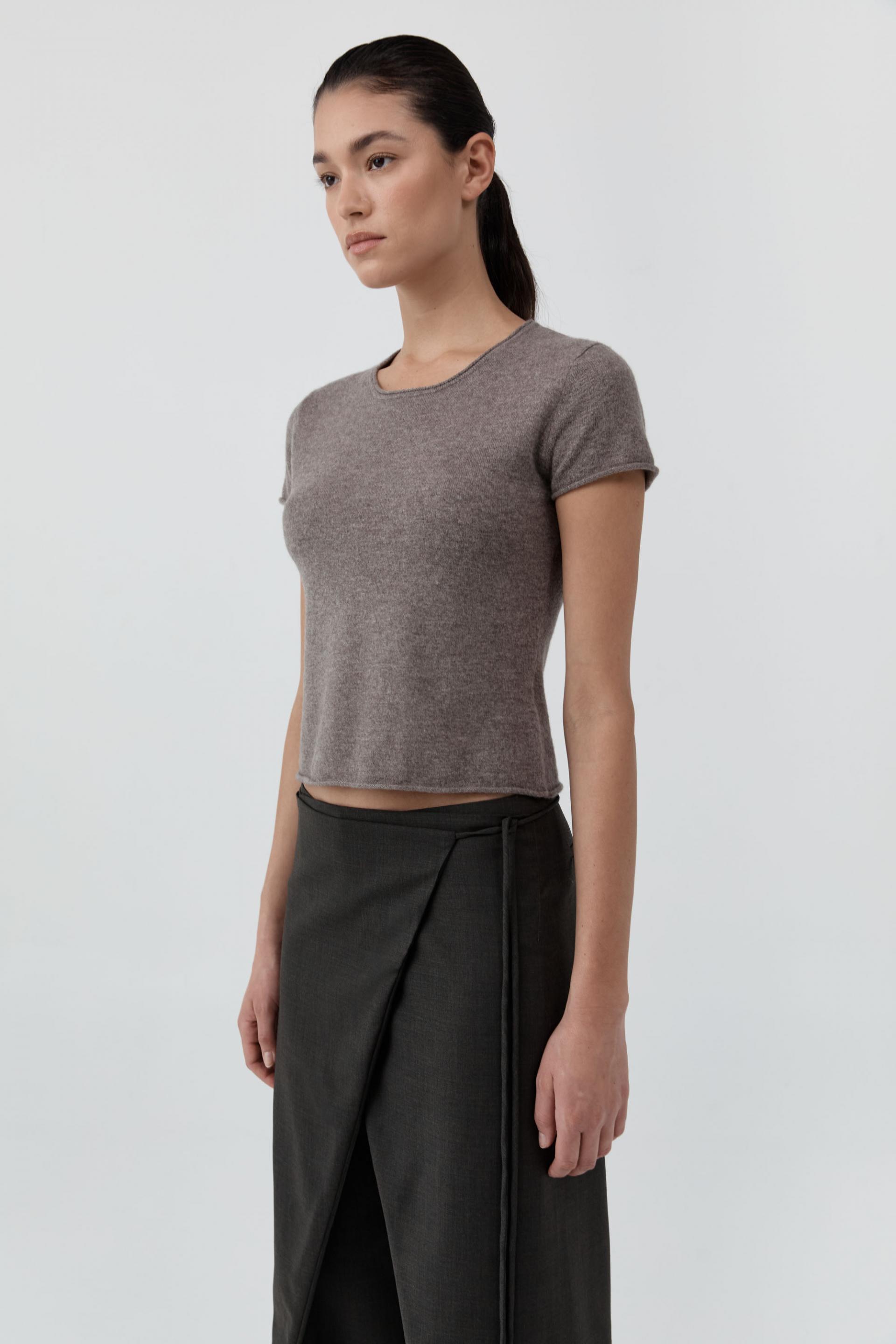 Fine Merino Wool Baby Tee · Vapor