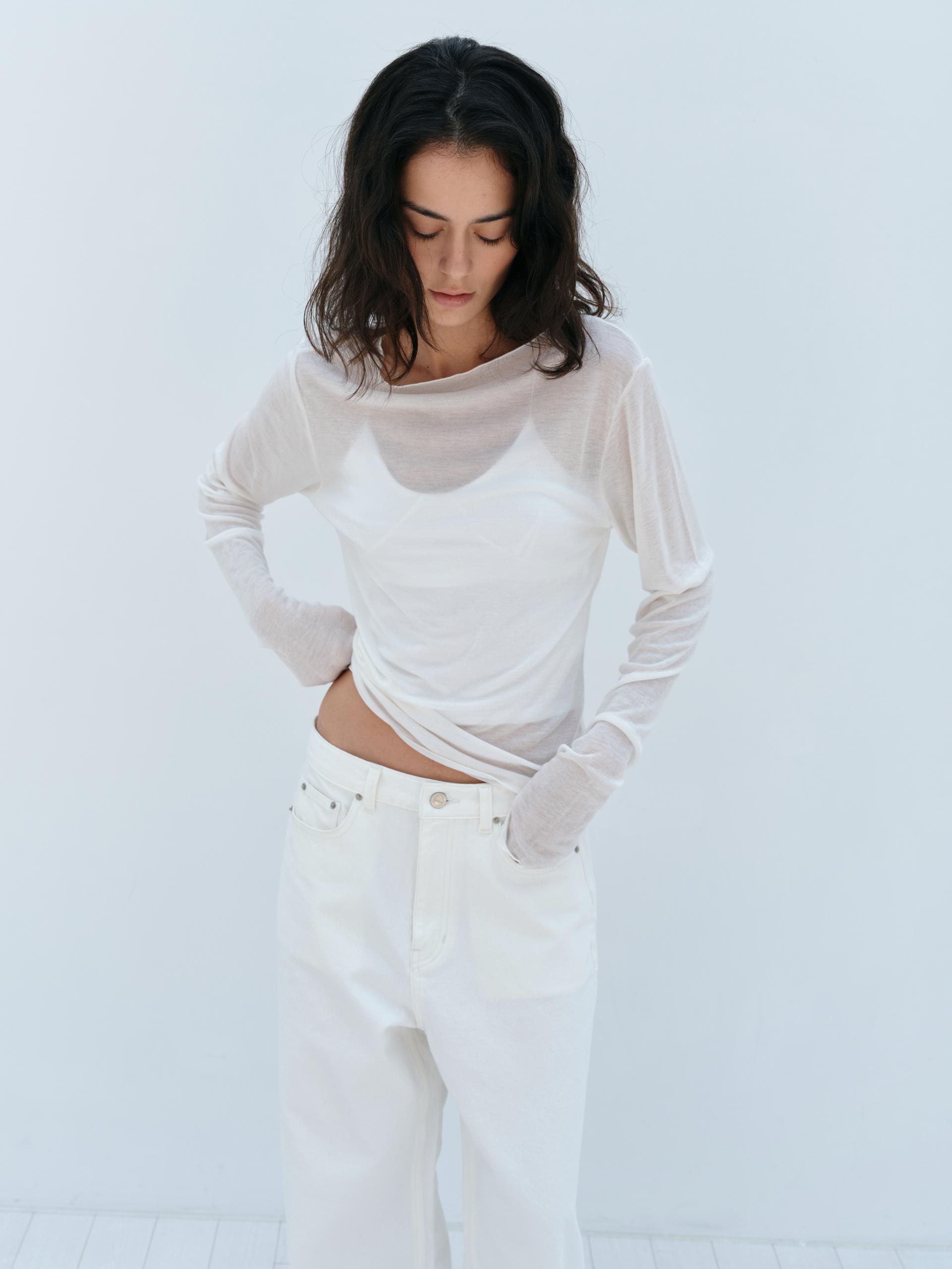 Tencel Long Sleeve · Offwhite