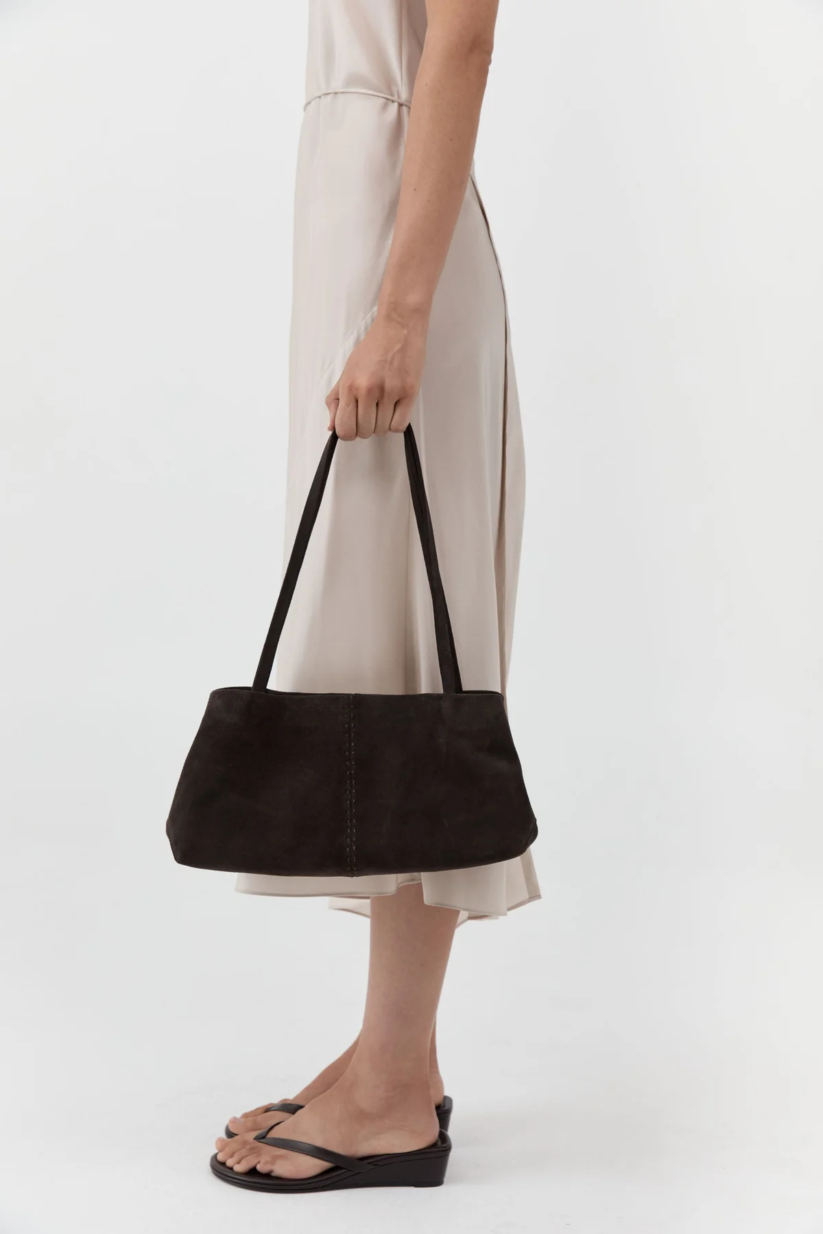 Suede Origami Tote ·Coffee