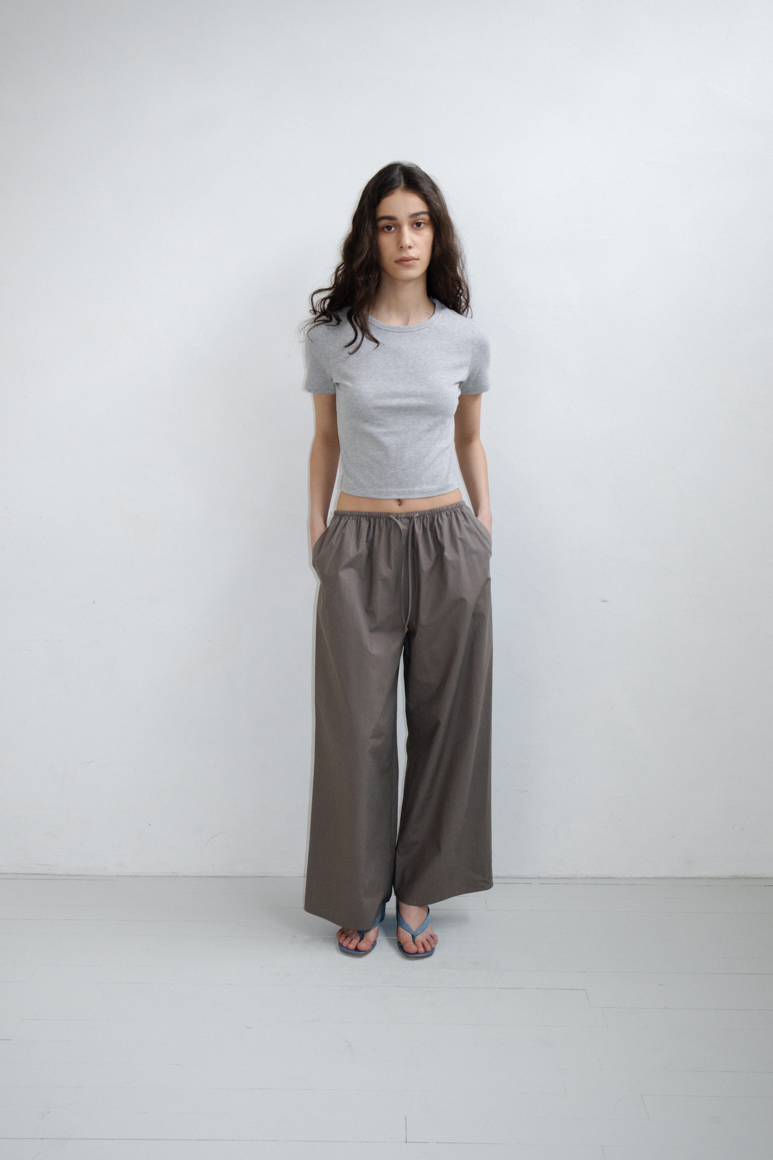 Lightly Cotton Pants · Brown