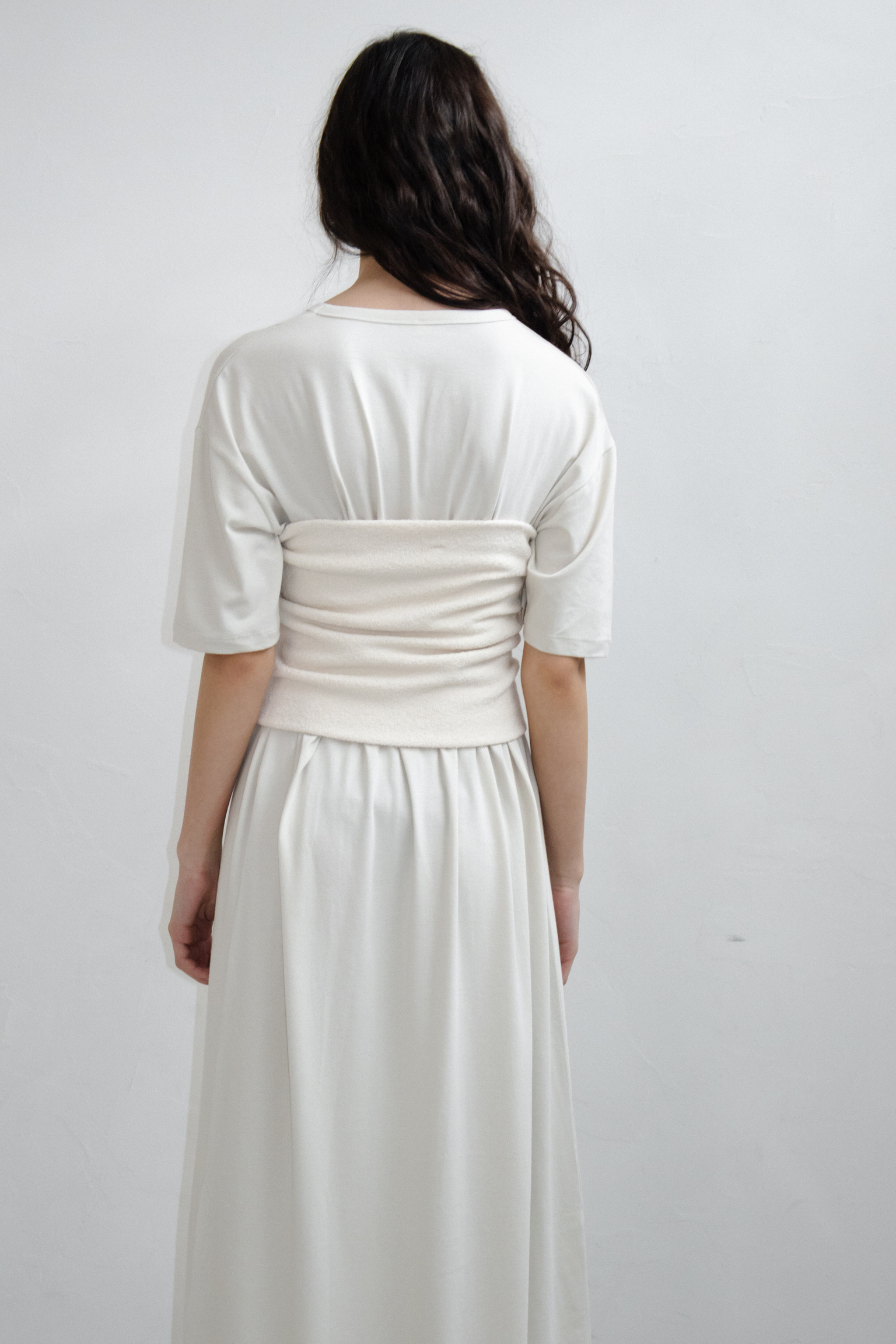 Boucle Knit Bandeau · Cream