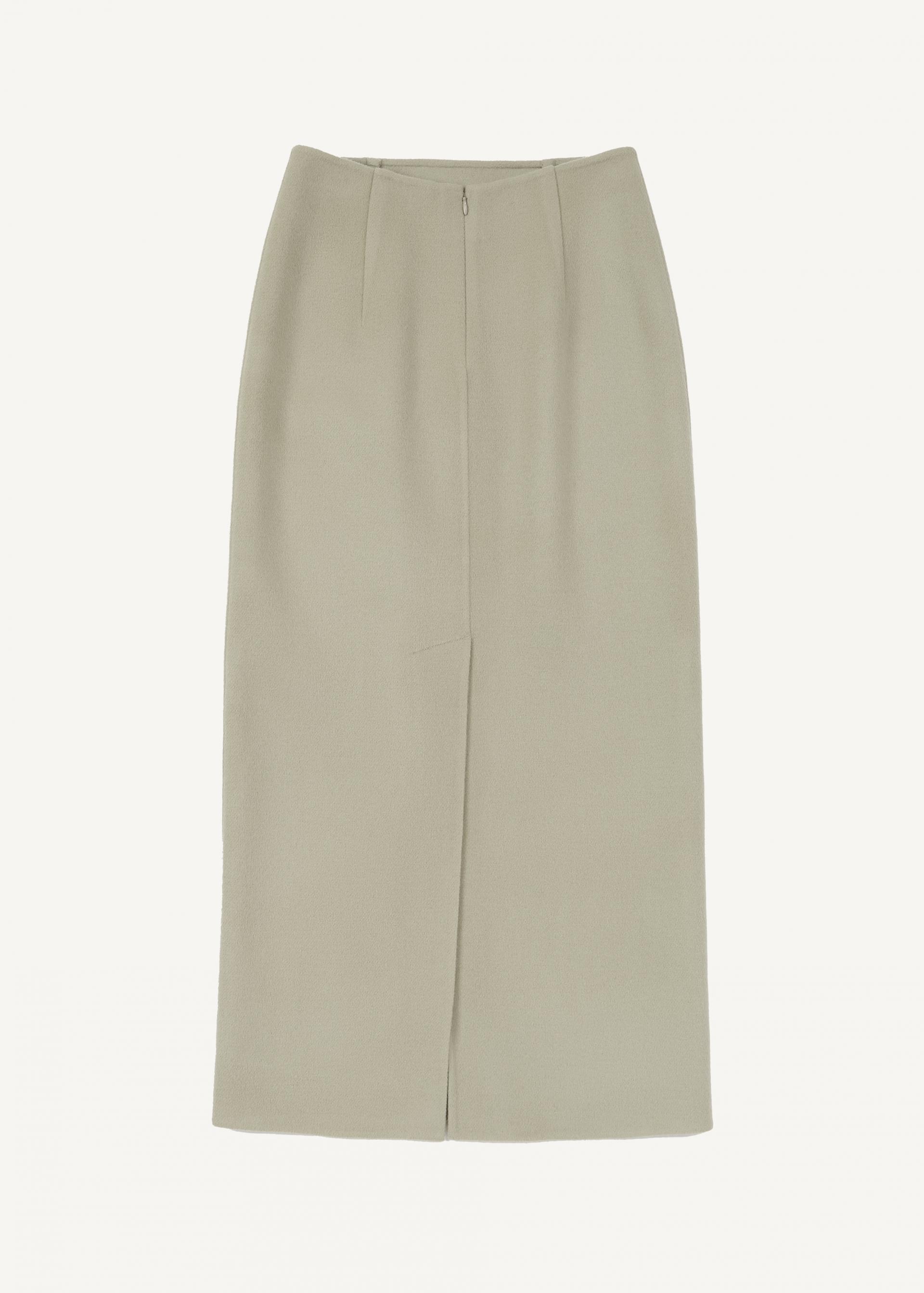 Cashmere maxi skirt ·Sand