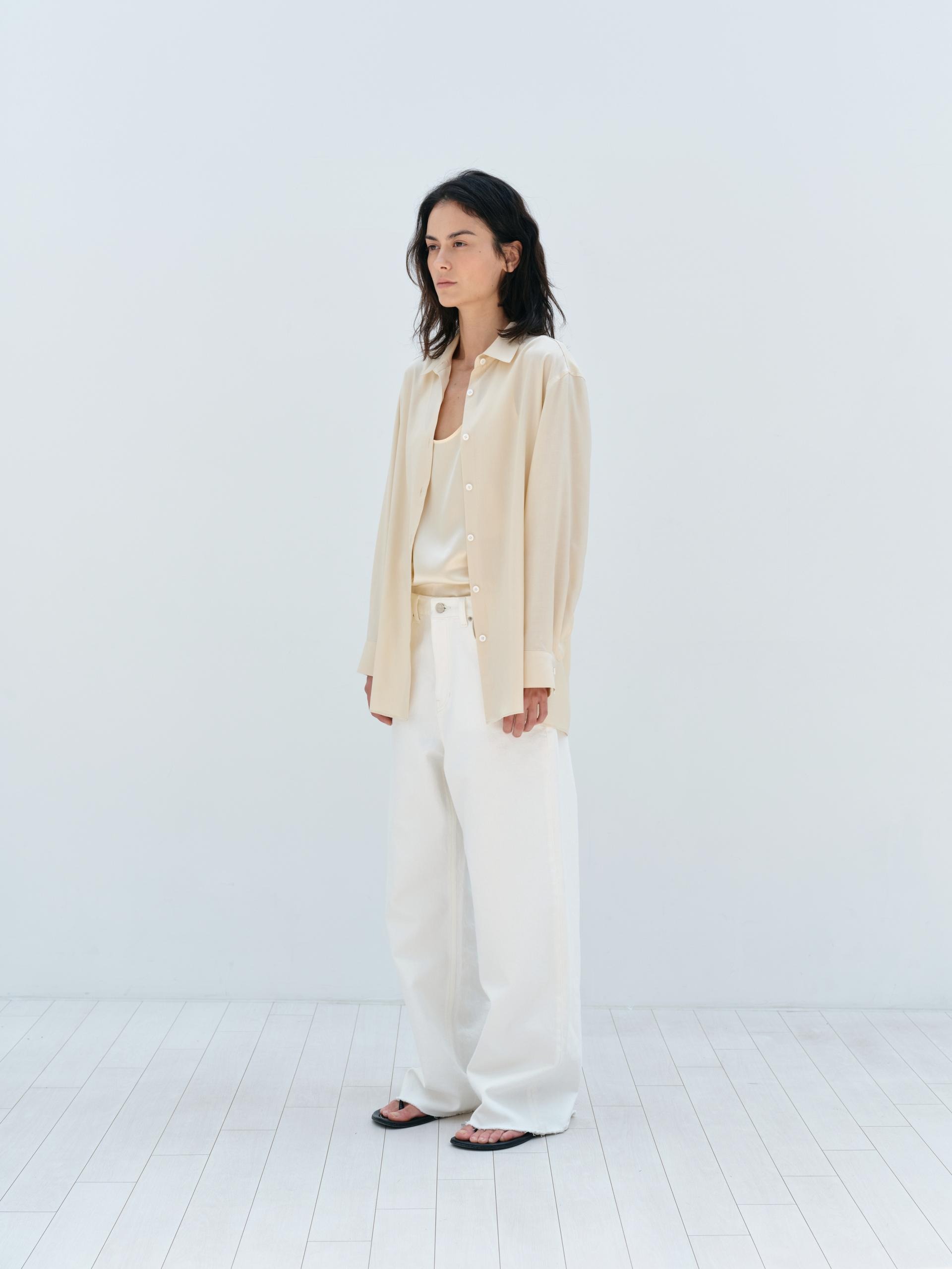 Fuji Silk Shirts · Apricot