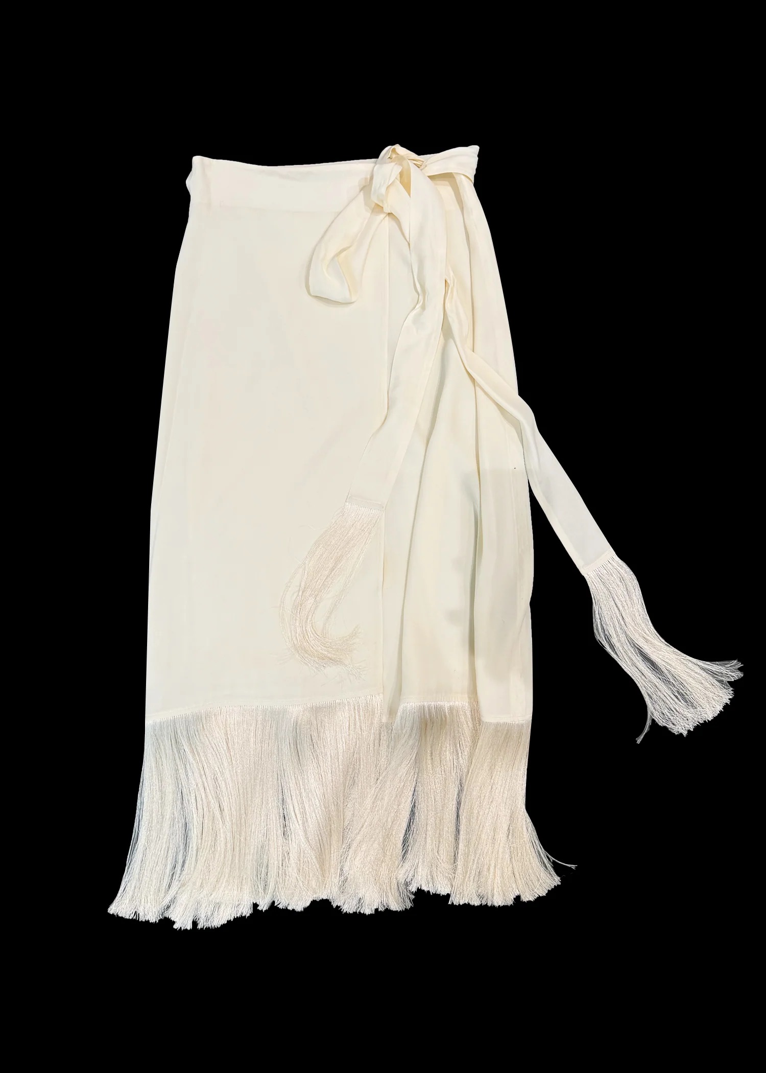 Dean Fringe Wrap Skirt · Sand