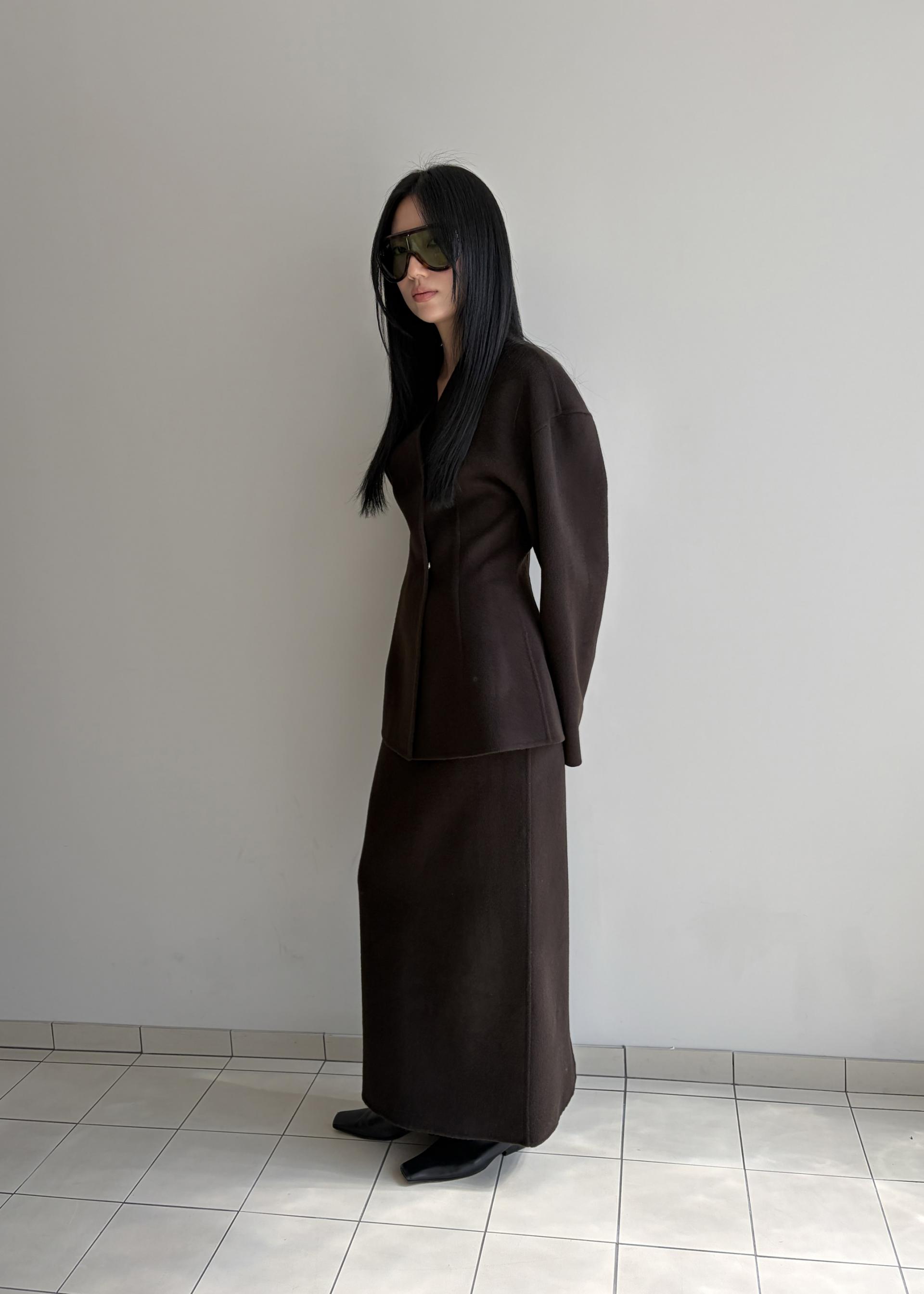 Hourglass jacket · Chocolate