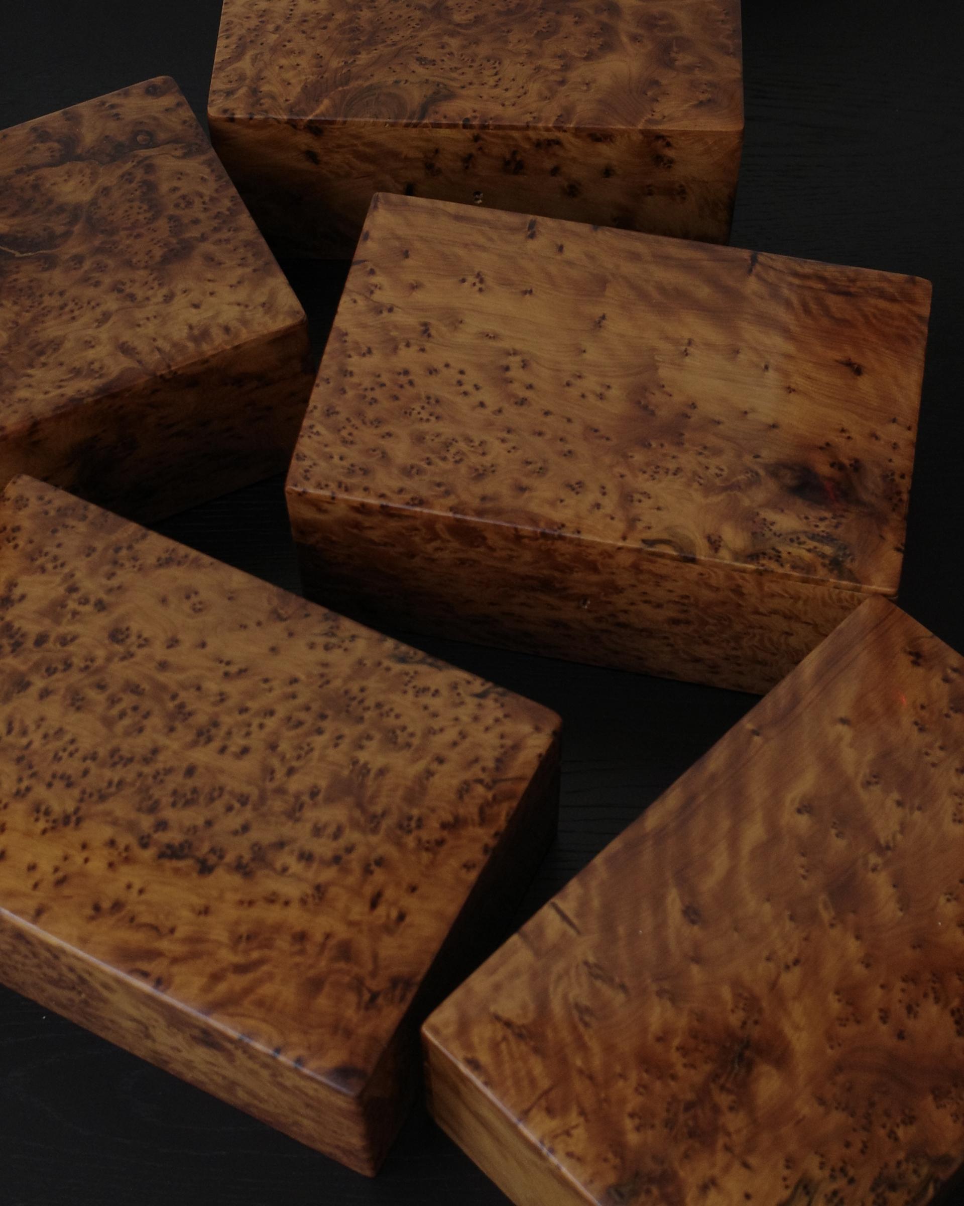 Thuya Burl Wood Box · Rectangle