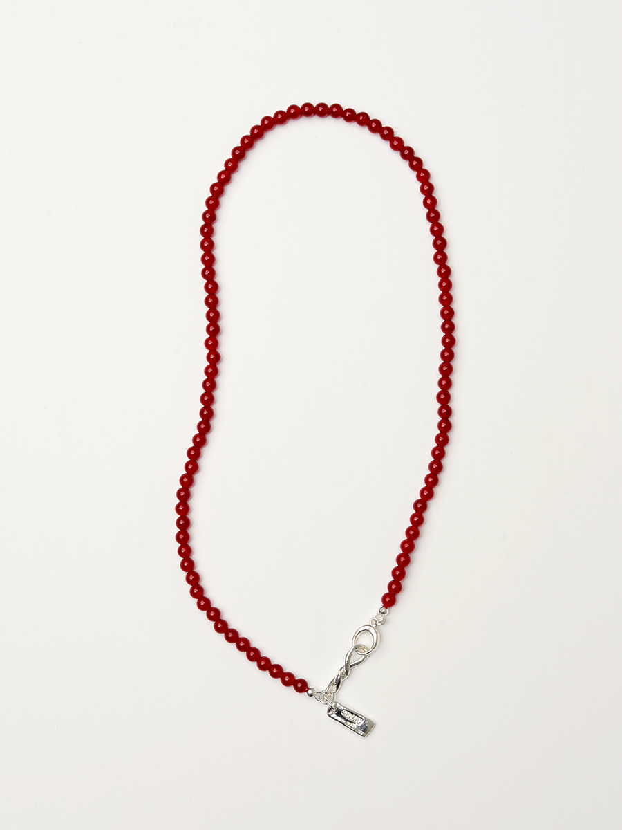 Burgundy necklace