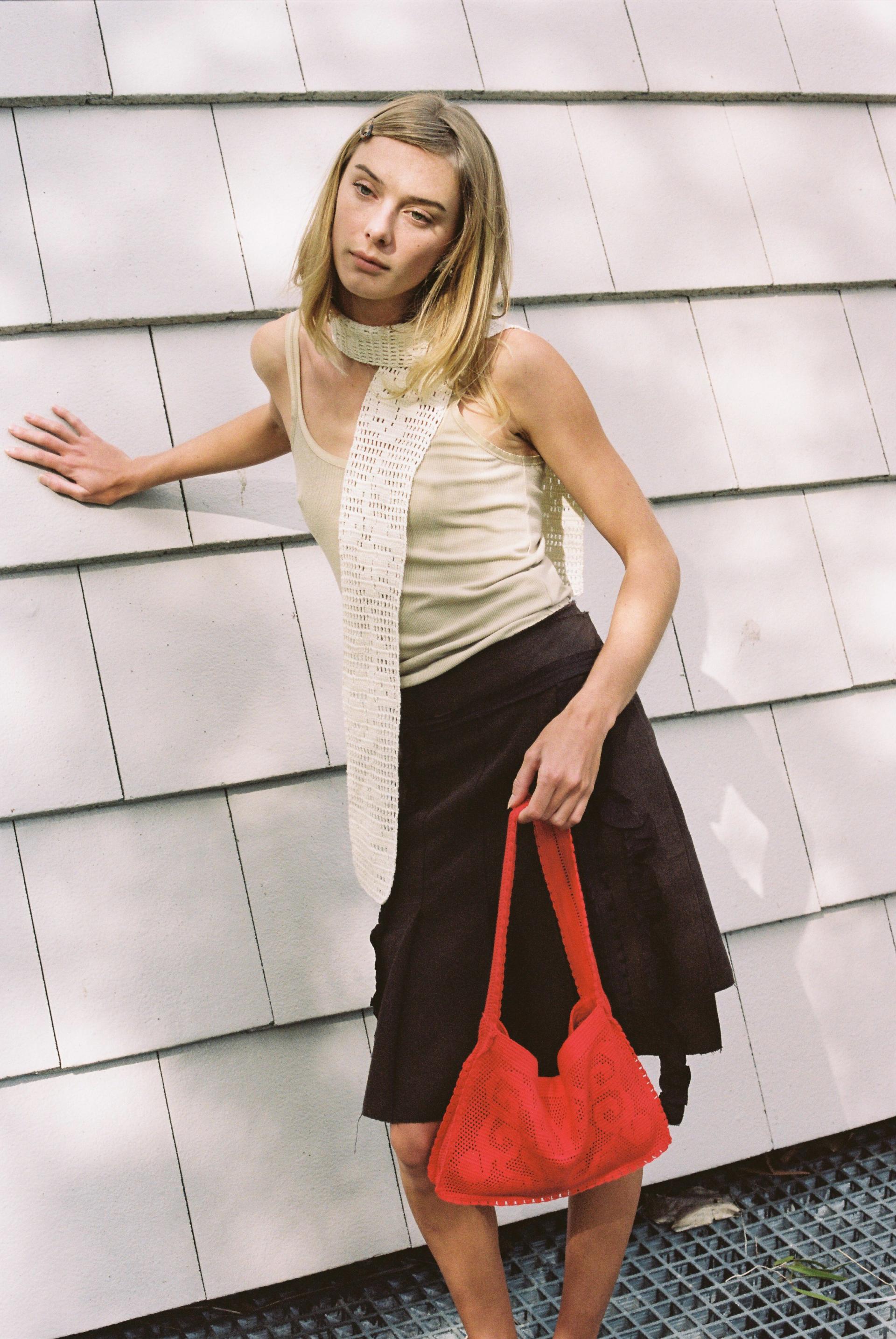 The Fountain Crochet Bag · Ruby