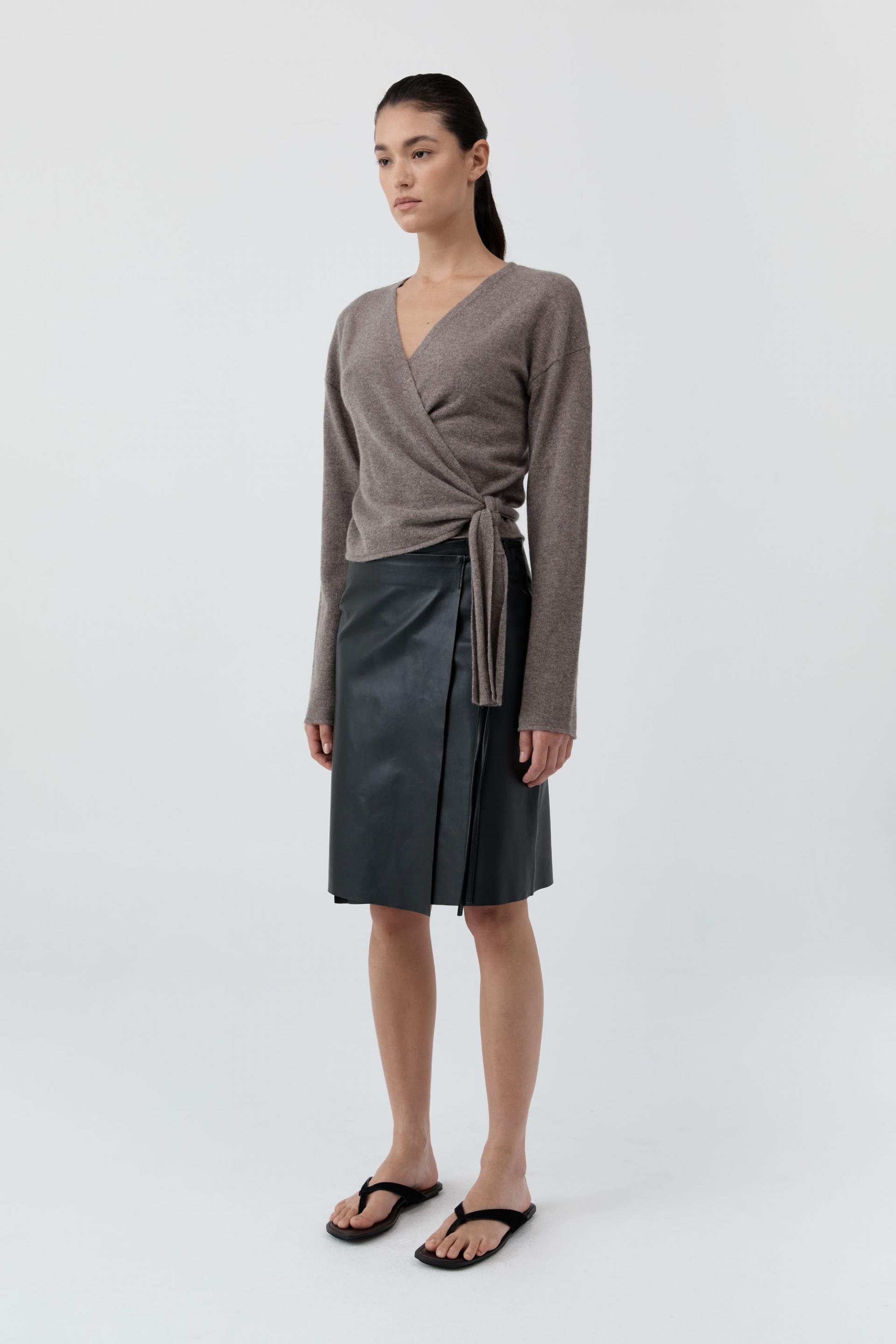 Cashmere Wrap Cardigan · Vapor