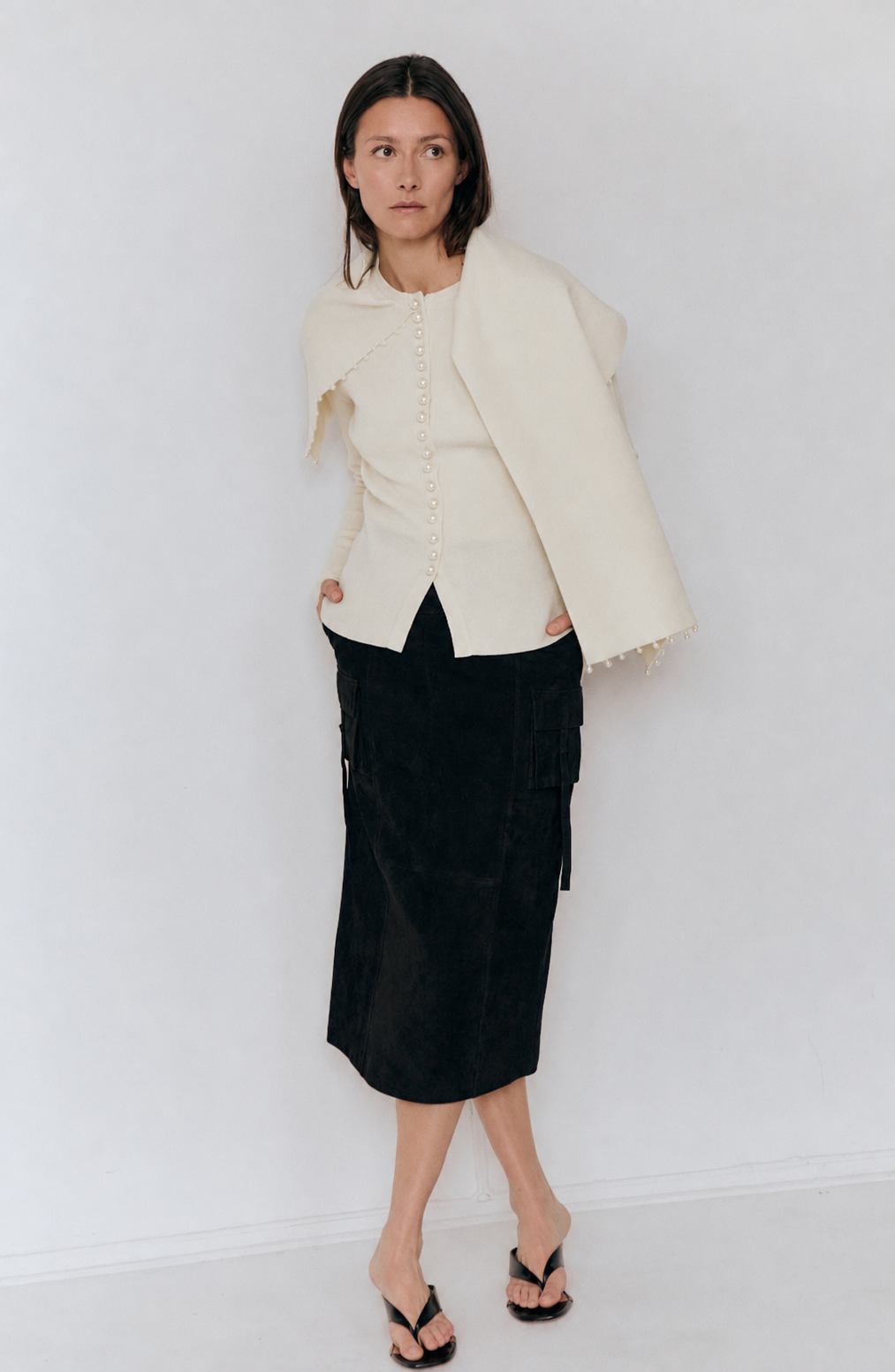 Rooni Shawl Cardigan · Ivory
